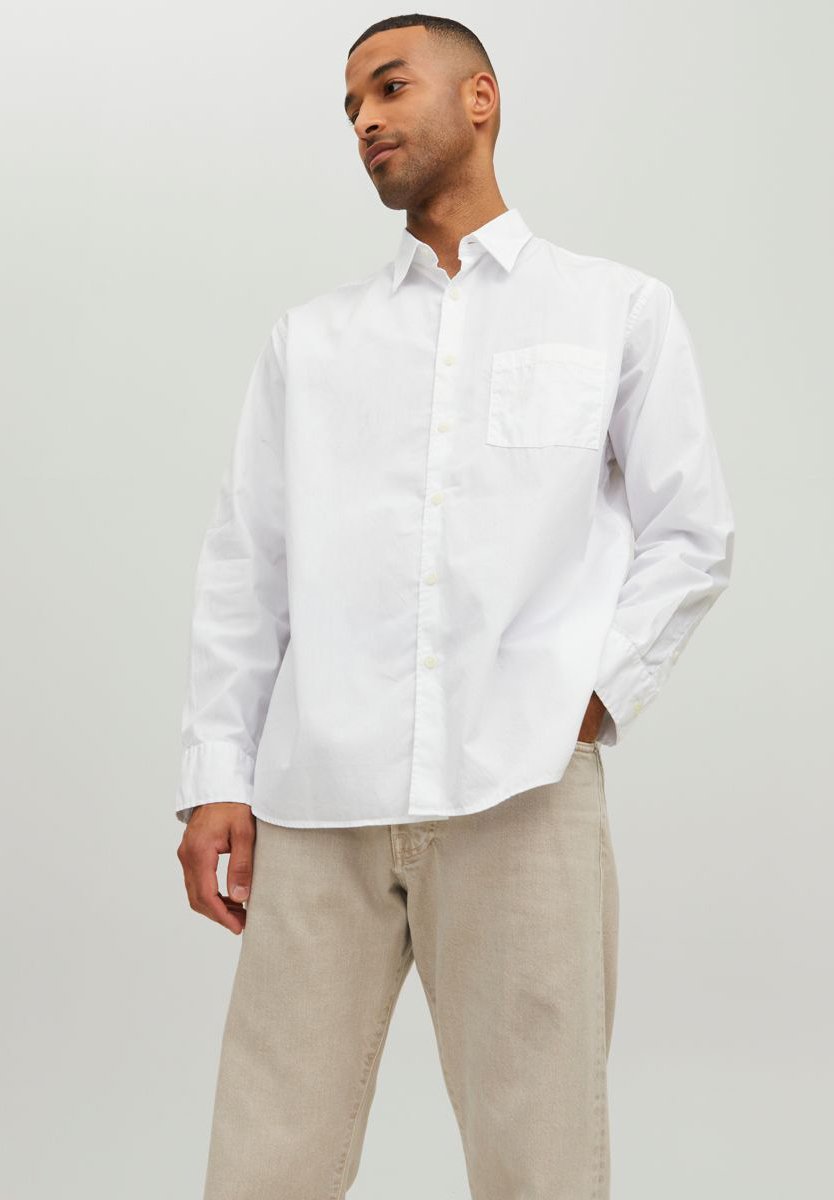 Jack &Jones JORBILL OVERSIZE UNISEX - Shirt - bright white/white