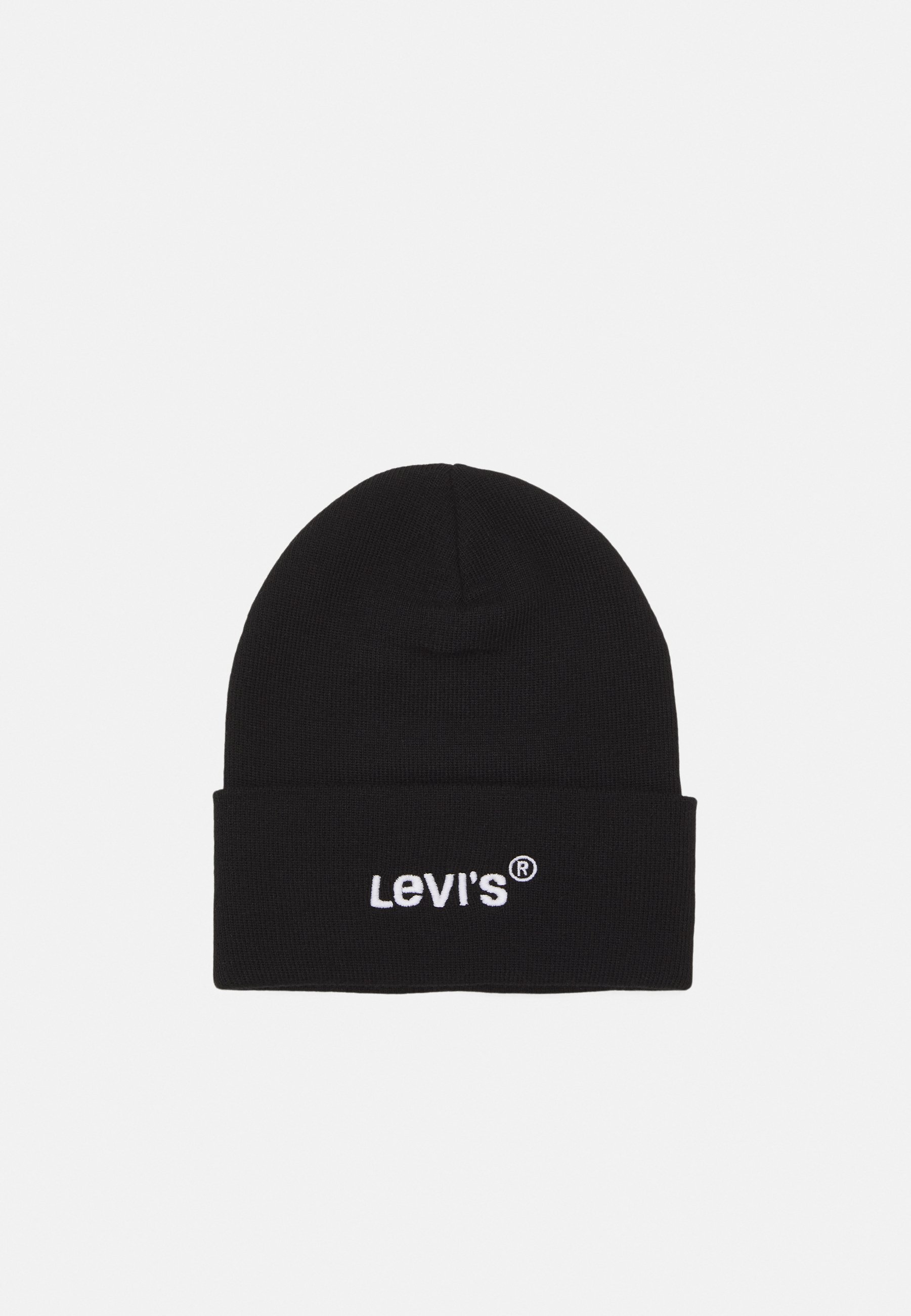 Levi's® WORDMARK BEANIE UNISEX - Beanie - regular black/black
