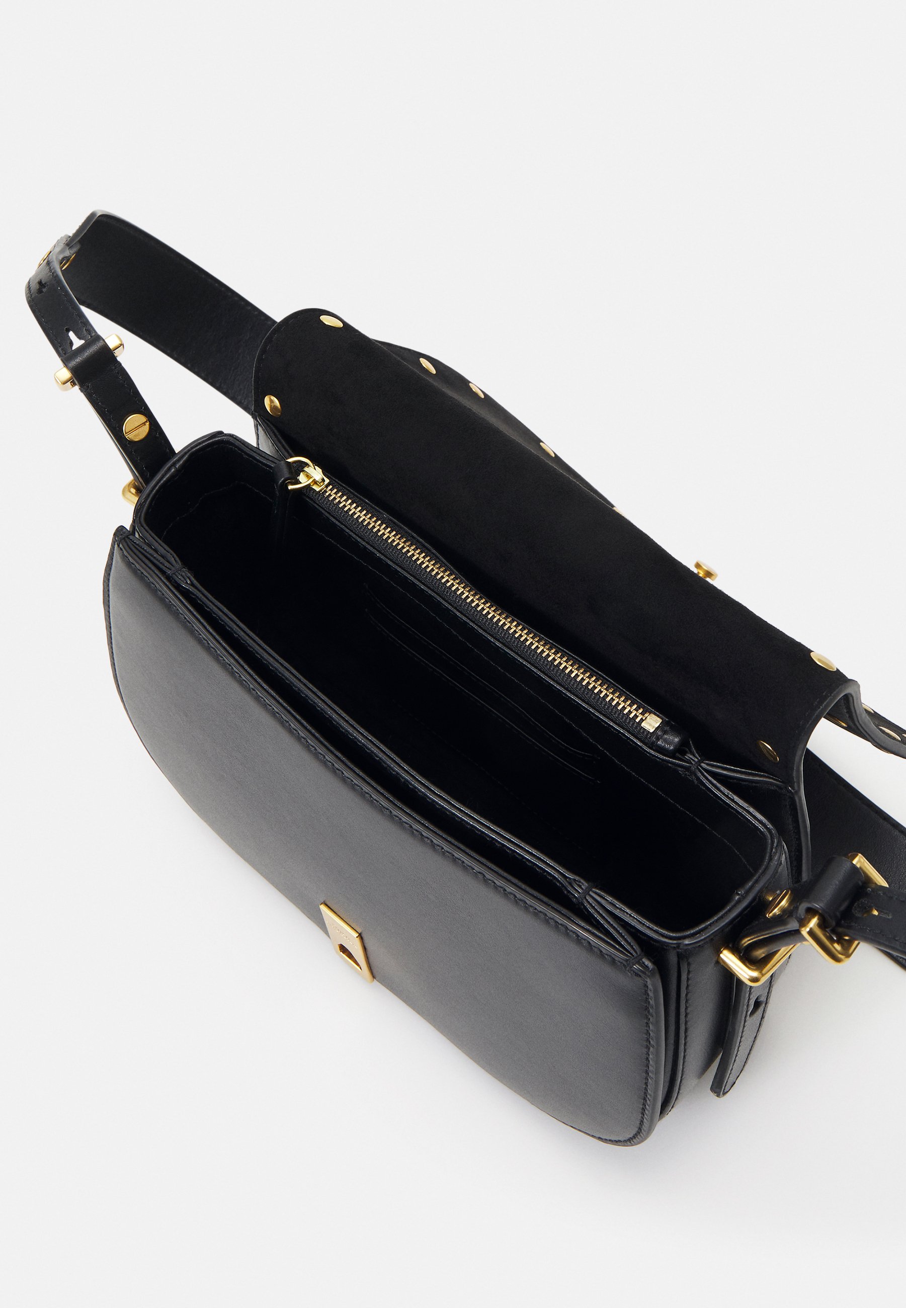 Polo Ralph Lauren SADDLE CROSSBODY MEDIUM - Across body bag - black