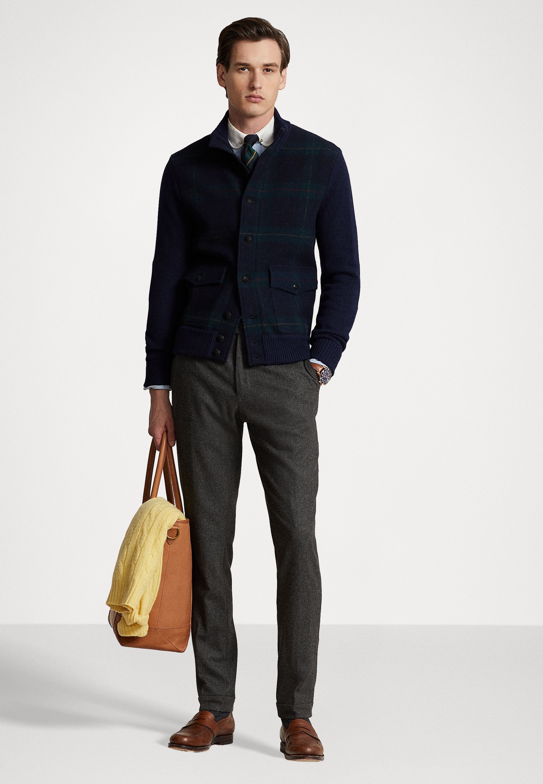 Polo Ralph Lauren LONG SLEEVE CARDIGAN - Cardigan - hunter navy/blue