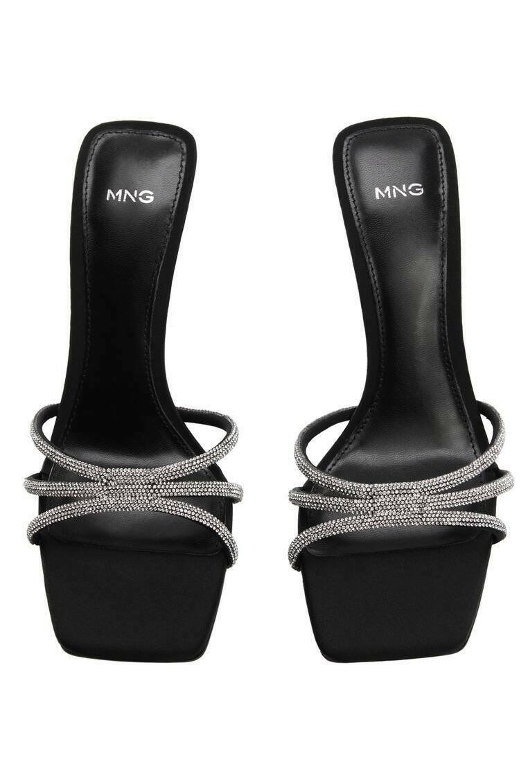 Mango FLAMY-A - Heeled mules - zwart/black