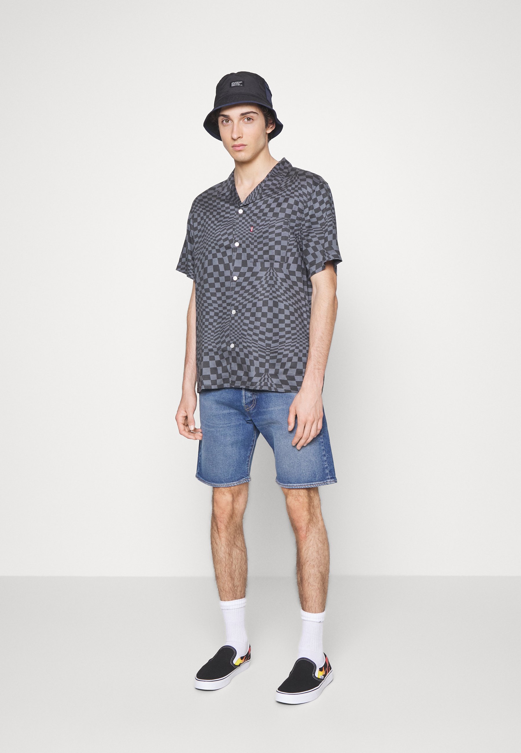 Levi's® 501® ORIGINAL - Denim shorts - dark indigo worn in/blue denim