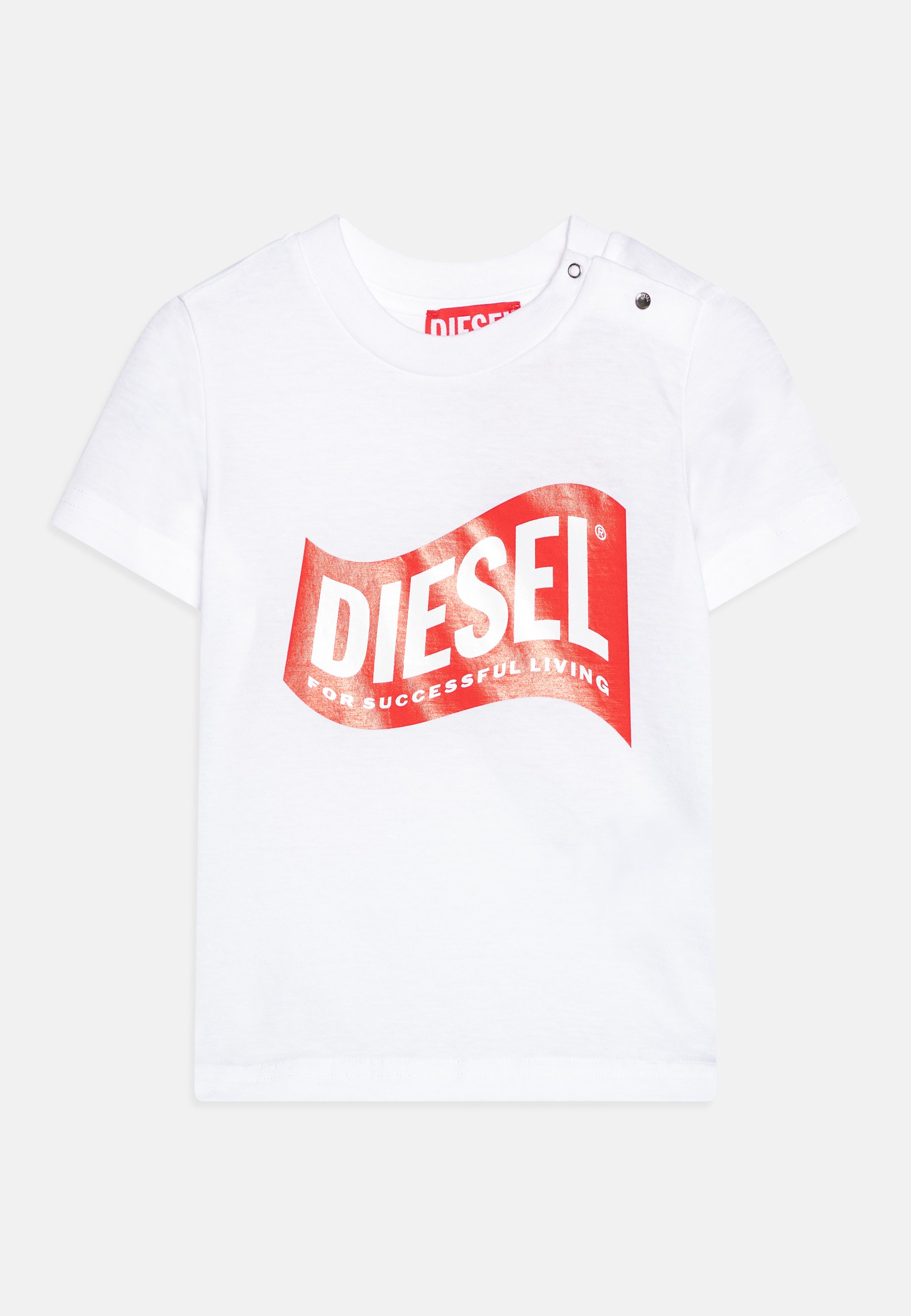 Diesel TLINB UNISEX - Print T-shirt - white