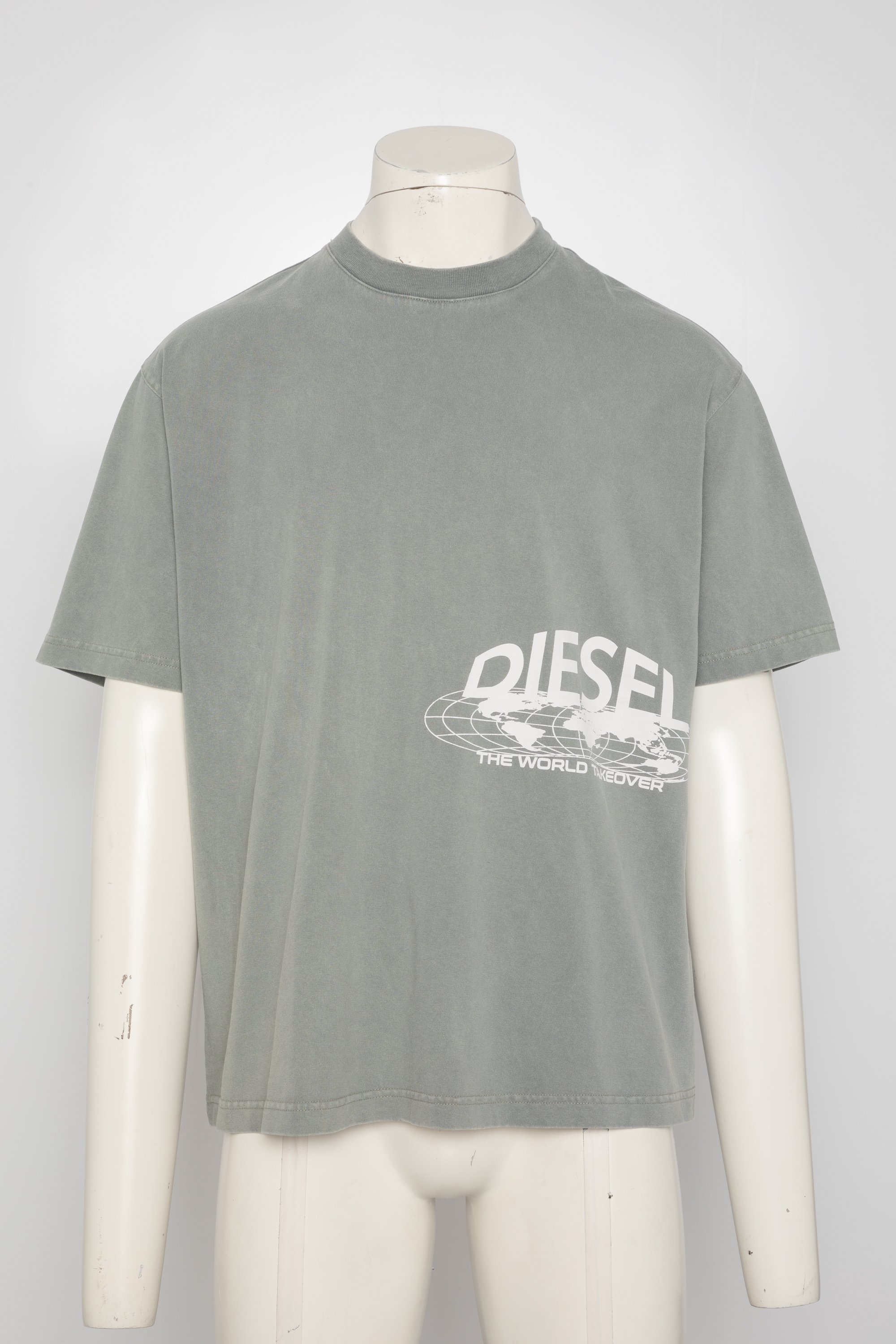 Diesel T-WASH-L5 UNISEX - Print T-shirt - grey