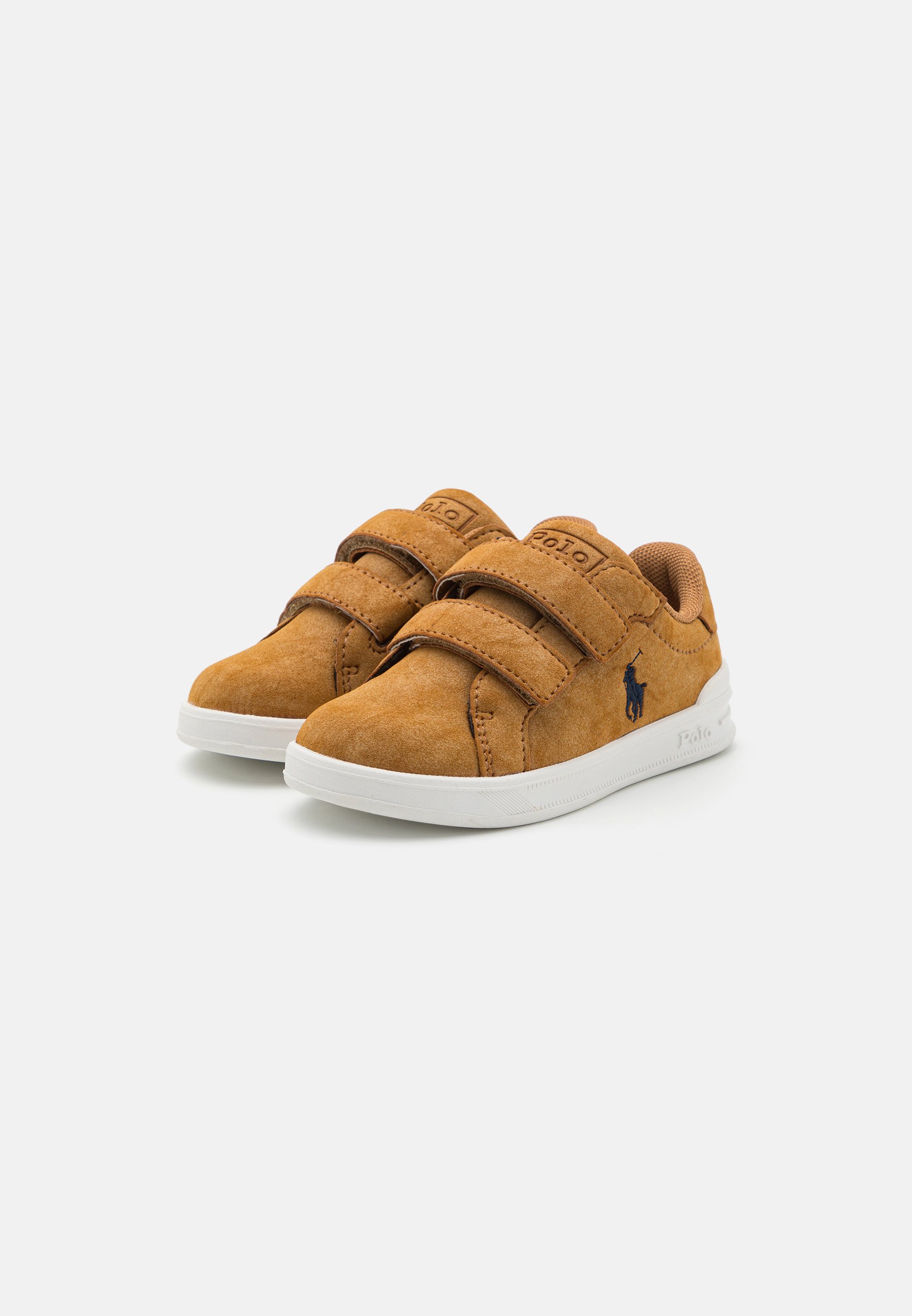 Polo Ralph Lauren HERITAGE COURT II UNISEX - Trainers - tan/navy/tan