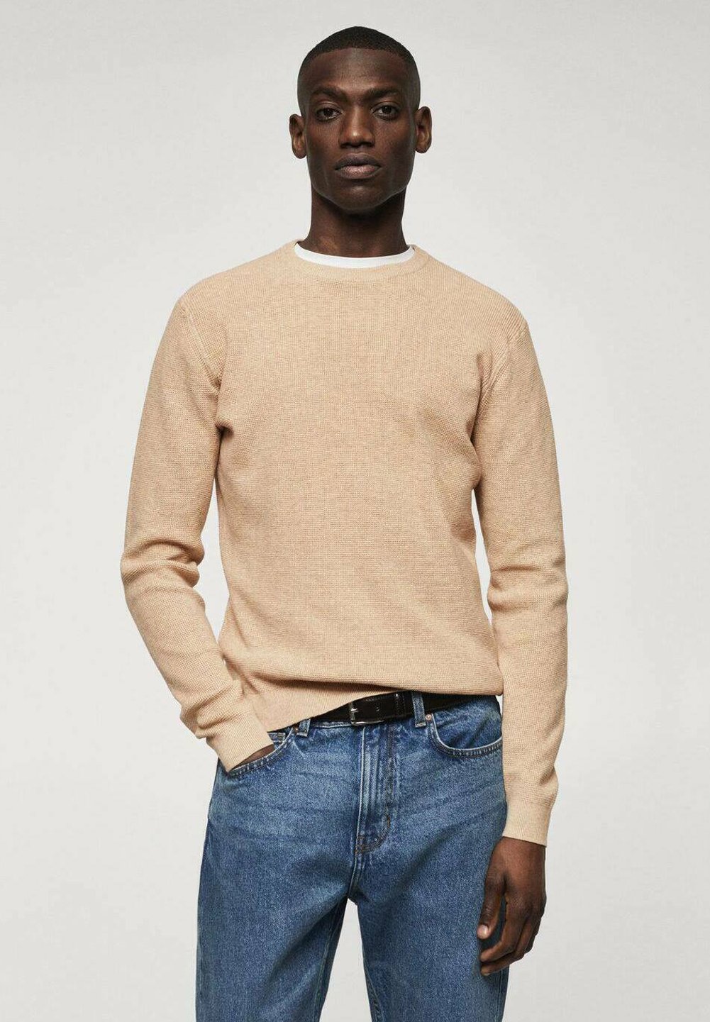 Mango ANTIGUA - Jumper - open beige/beige