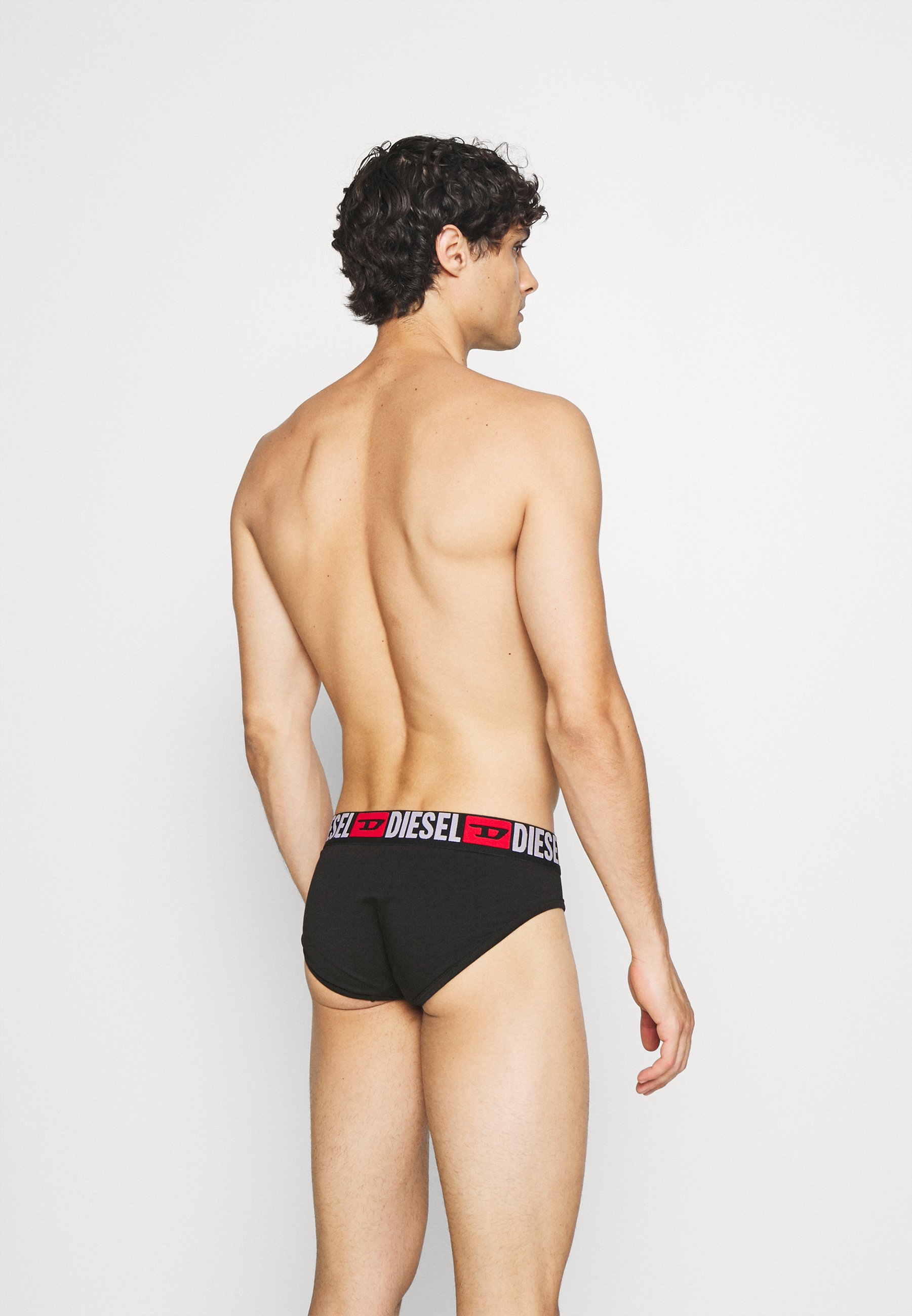 Diesel 3 PACK - Briefs - red/grey/black/black