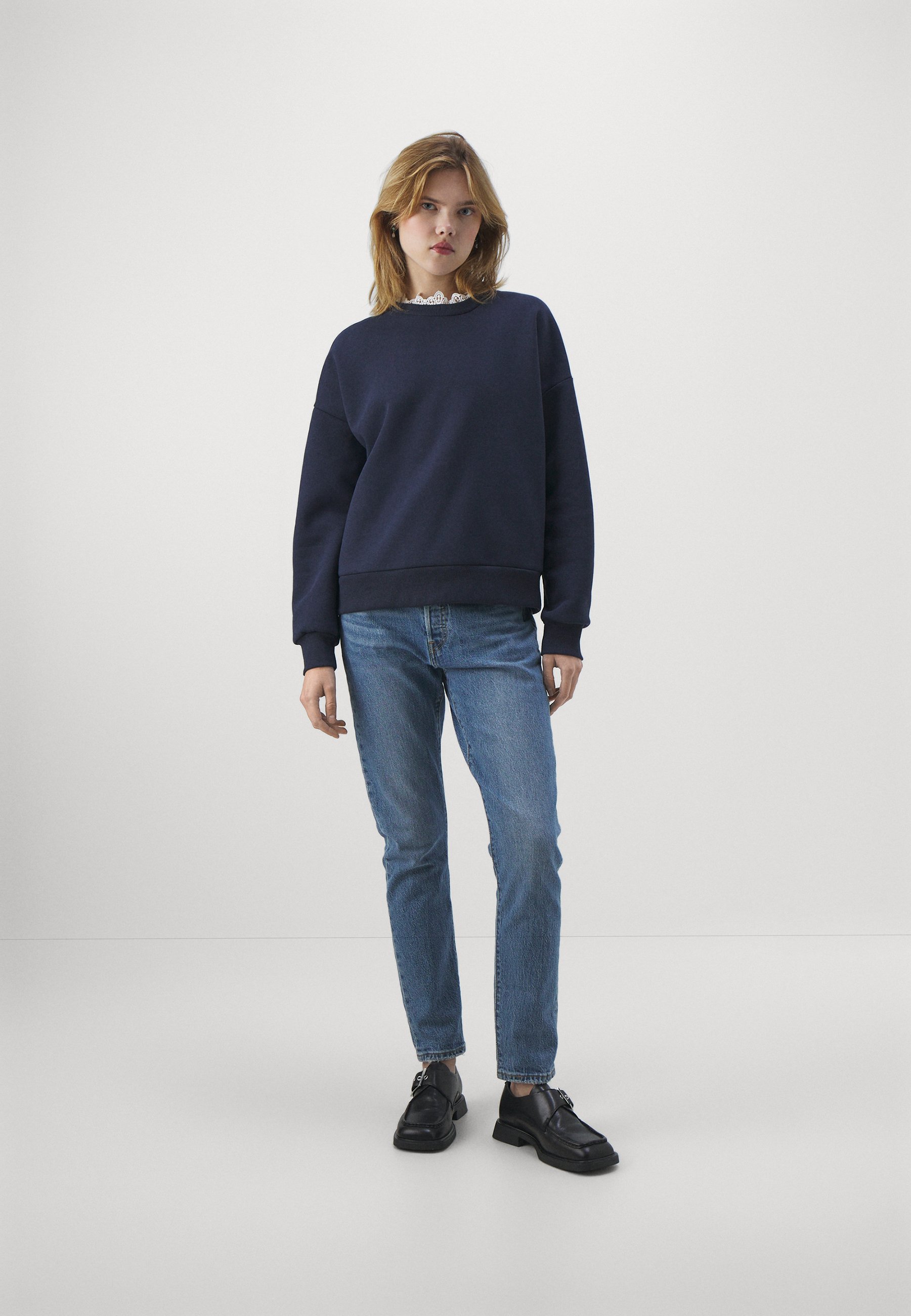 Vero Moda VMEBBA - Sweatshirt - navy/white/dark blue
