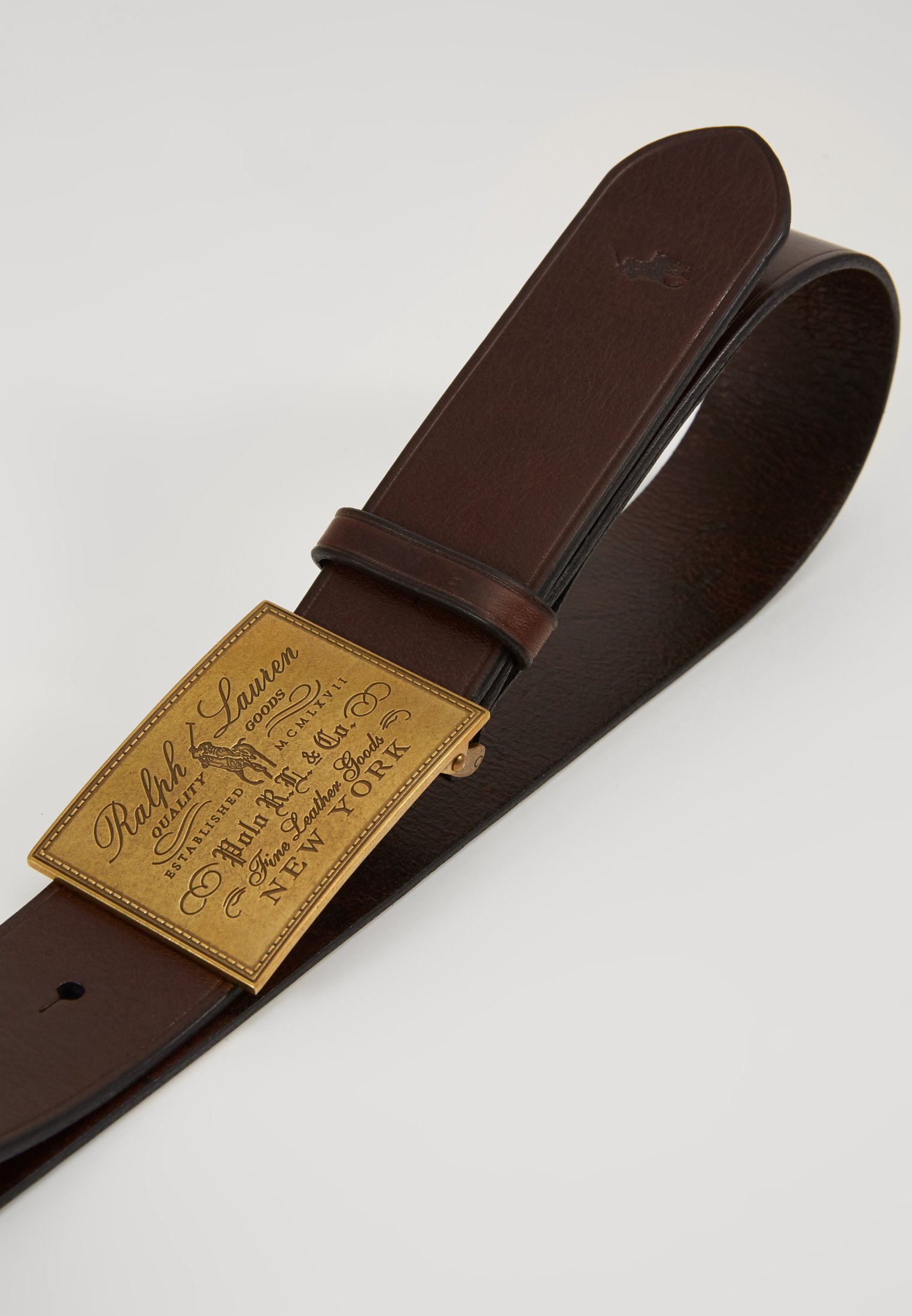 Polo Ralph Lauren PLO HRTG BLT-CASUAL-SMOOTH LEATHER - Belt - brown