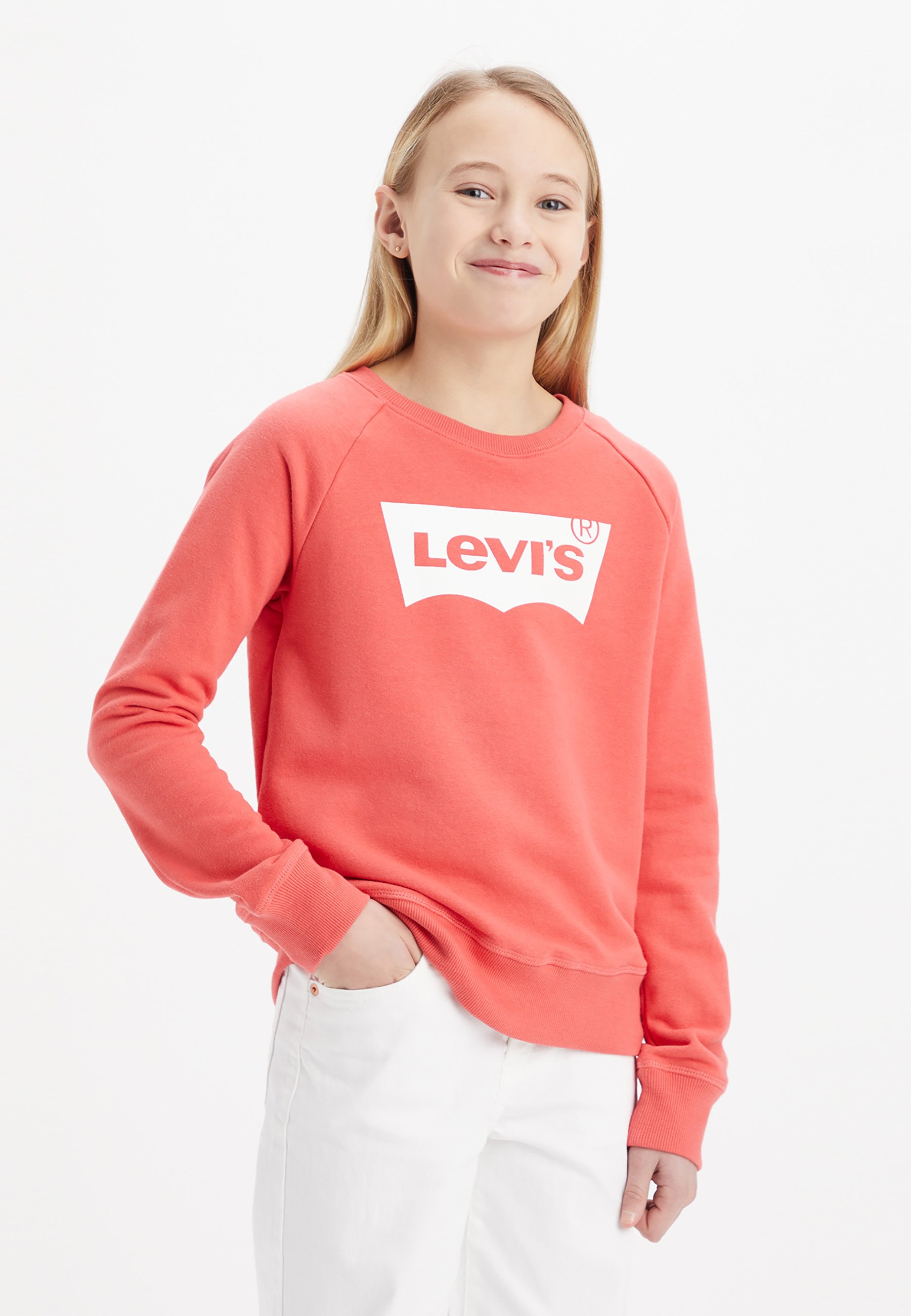 Levi's® KEY ITEM LOGO CREW - Sweatshirt - rose of sharon/pink