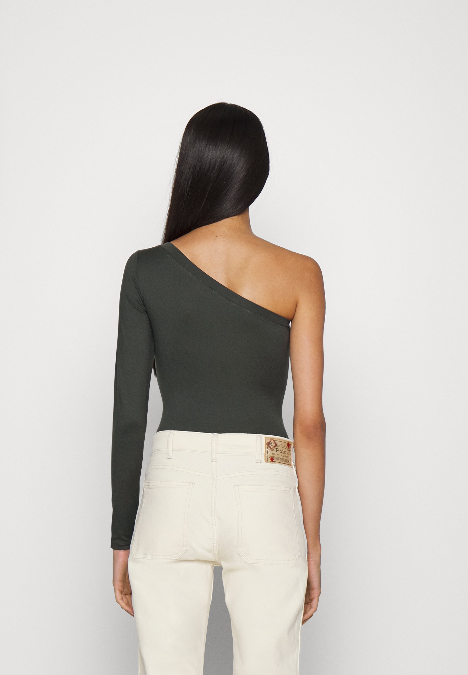 Polo Ralph Lauren BODYSUIT - Long sleeved top - charcoal grey/grey