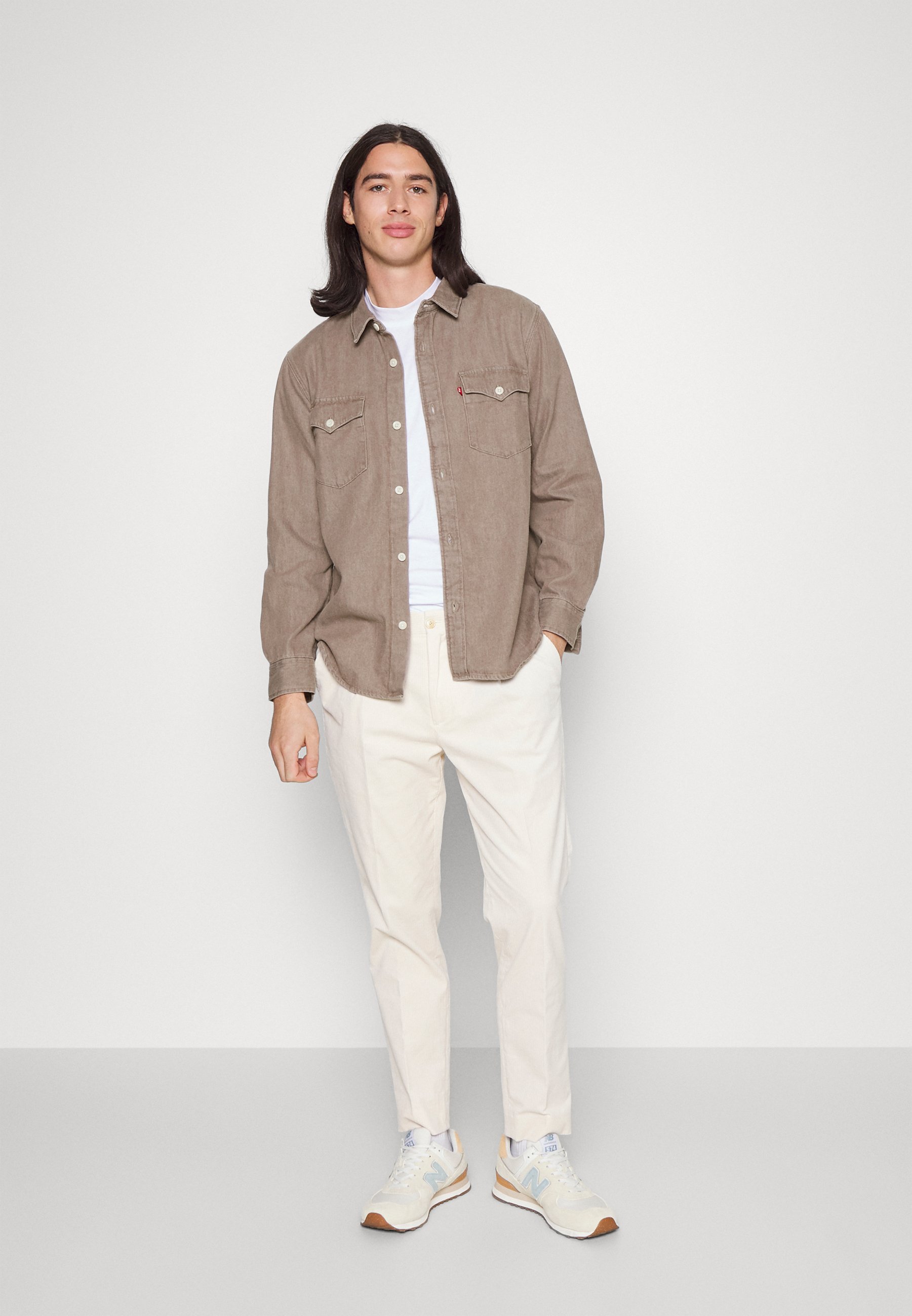 Levi's® RELAXED FIT WESTERN - Shirt - brown