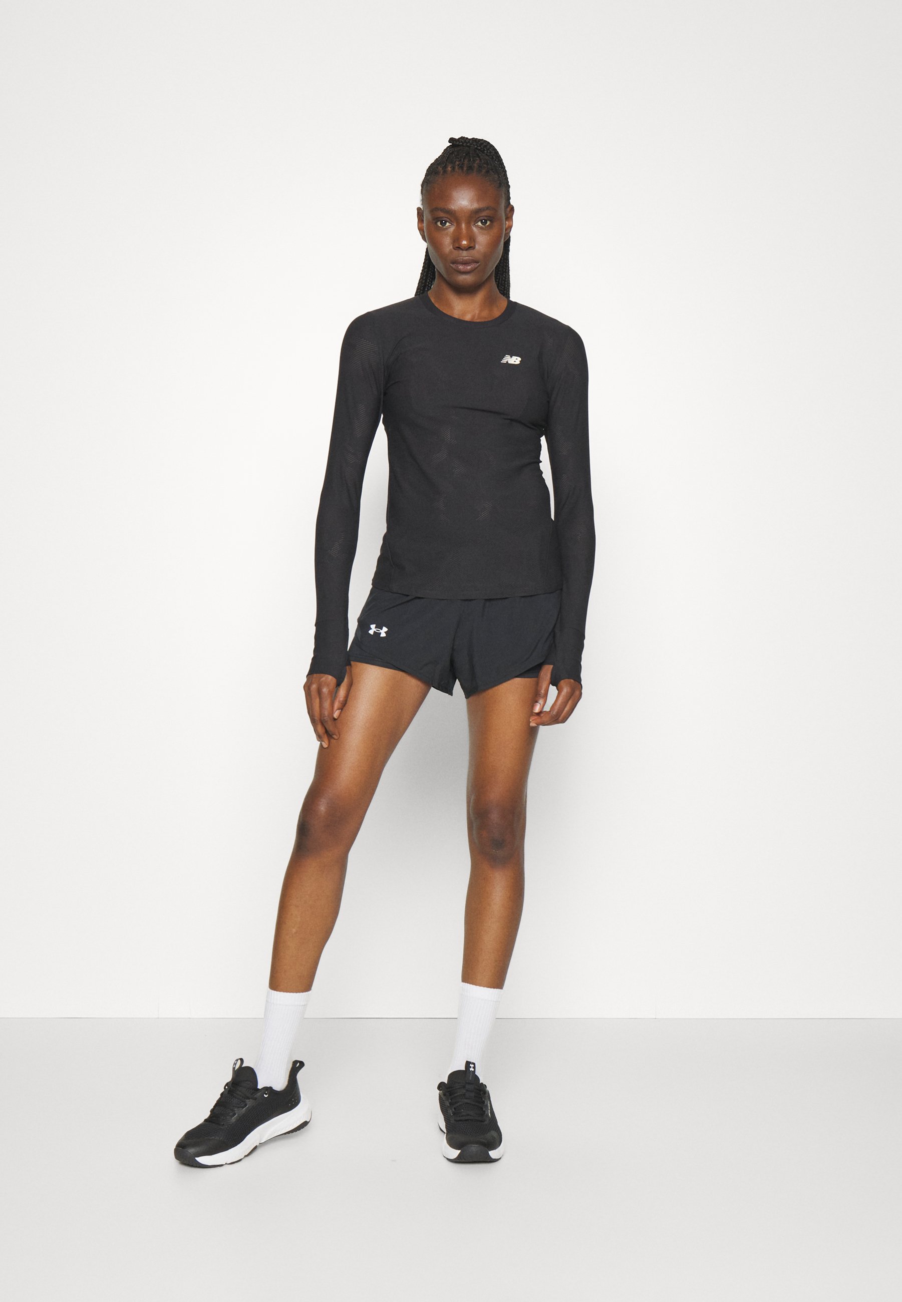 NB SPEED LONG SLEEVE - Long sleeved top - black