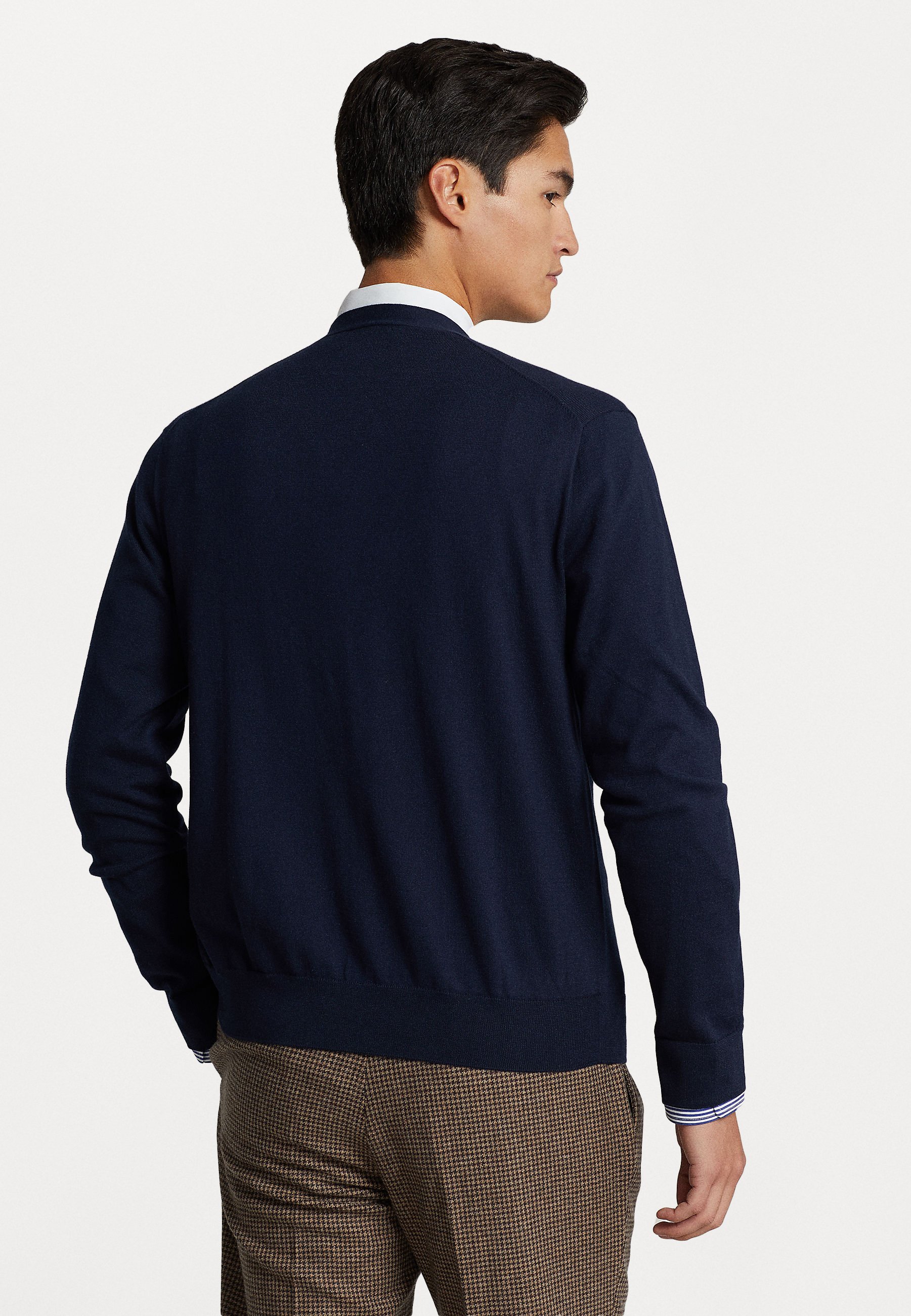 Polo Ralph Lauren V-NECK - Cardigan - hunter navy/dark blue