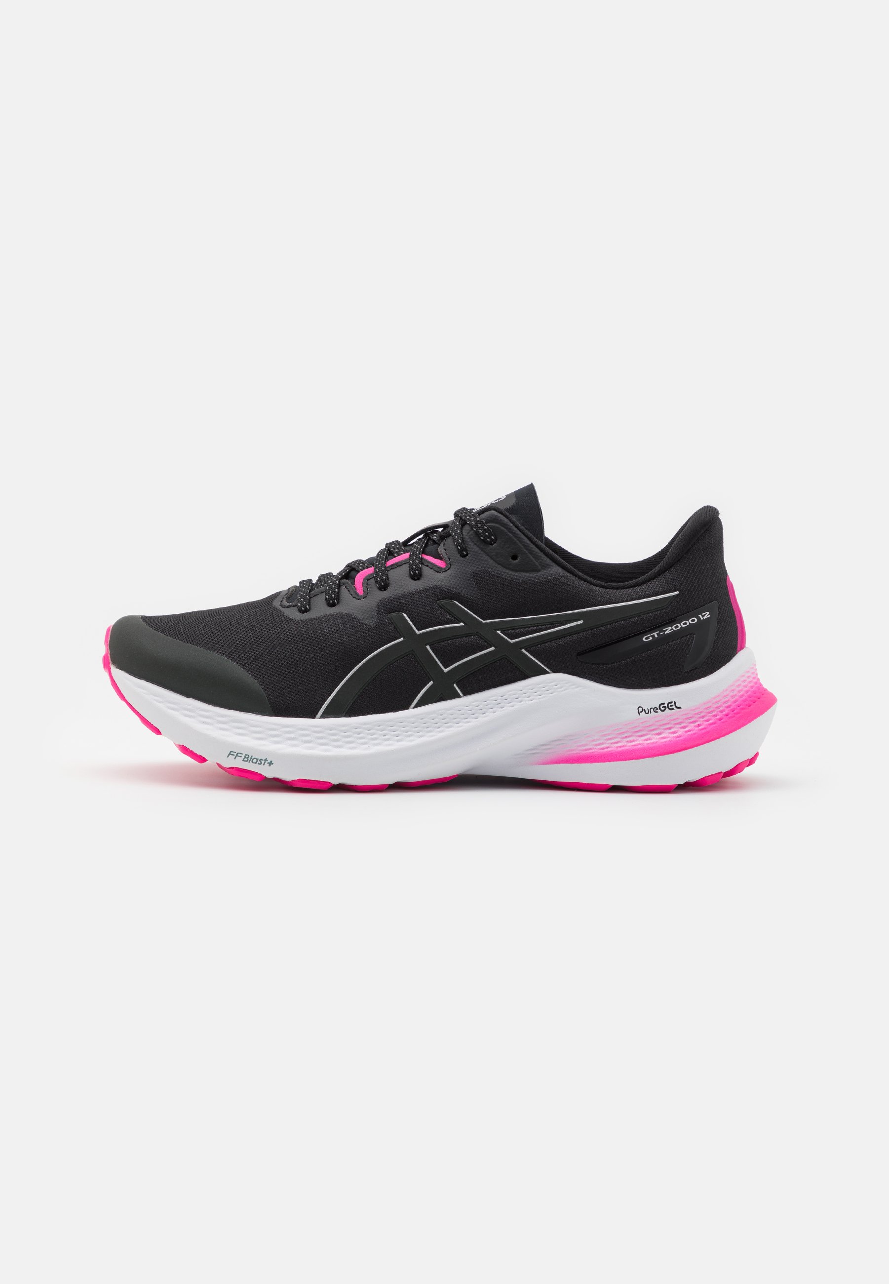 ASICS GT-2000 12 LITE-SHOW - Stabilty running shoes - black/pure silver/black