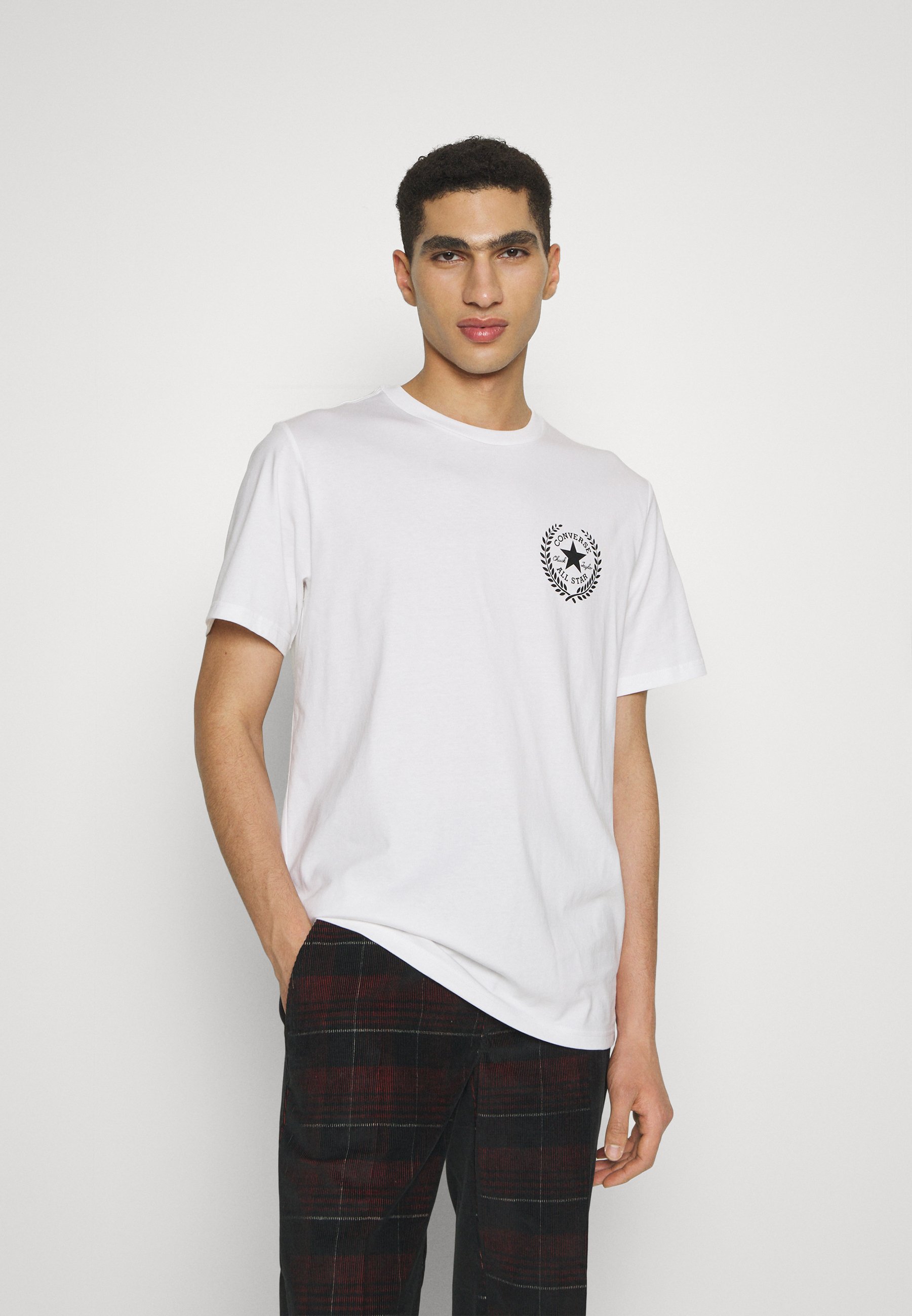 Converse CHUCK RETRO GRAPHIC TEE UNISEX - Print T-shirt - white