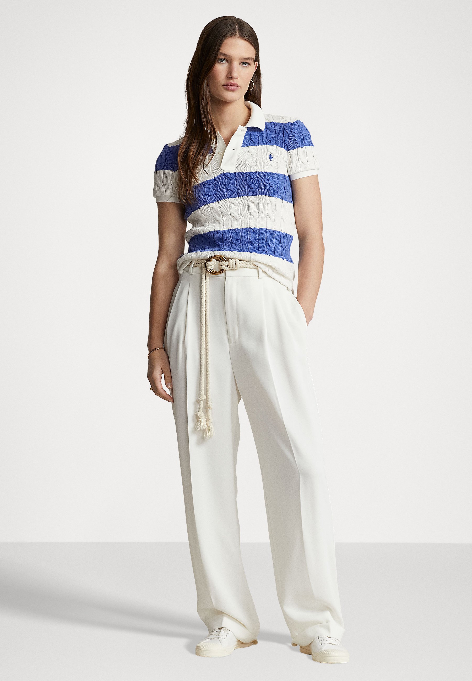Polo Ralph Lauren SHORT SLEEVE - Polo shirt - summer royal/antique cream/blue denim