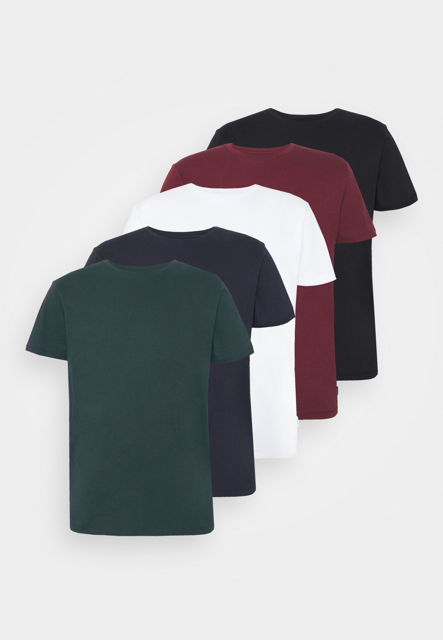 Esprit 5 PACK - Basic T-shirt - teal blue/mottled teal