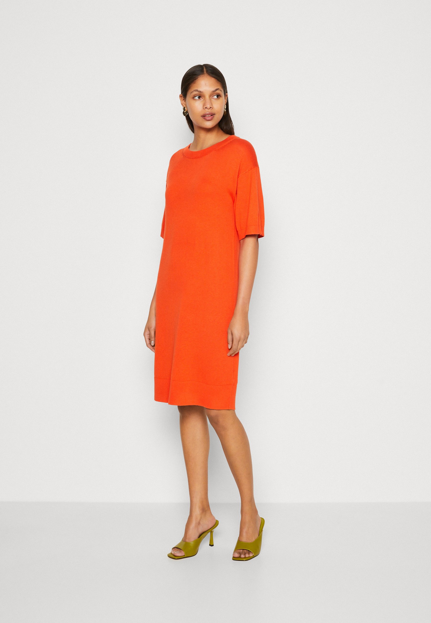 Esprit DRESS - Jumper dress - orange red/orange