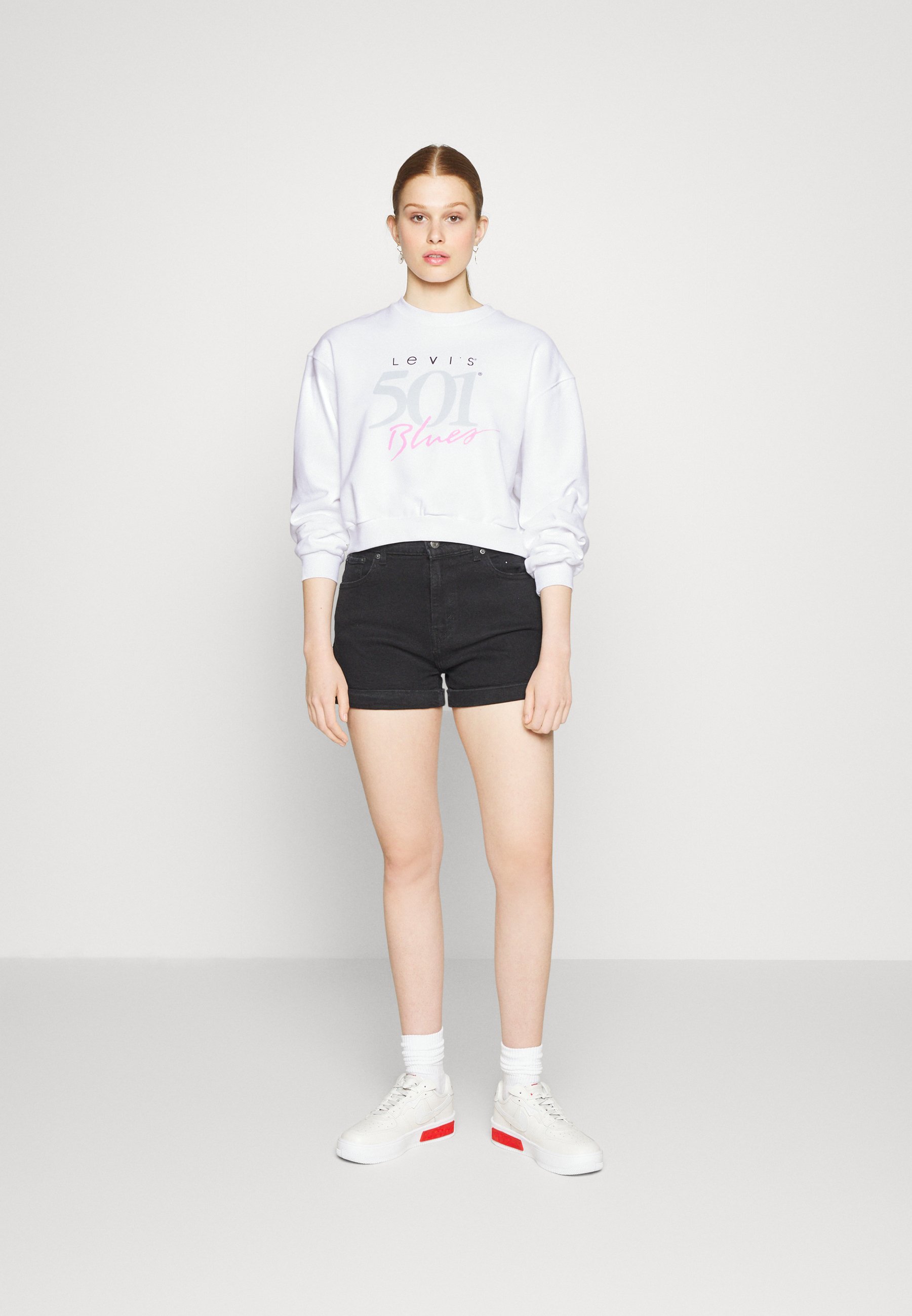 Levi's® GRAPHIC VINTAGE CREW - Sweatshirt - bright white/white