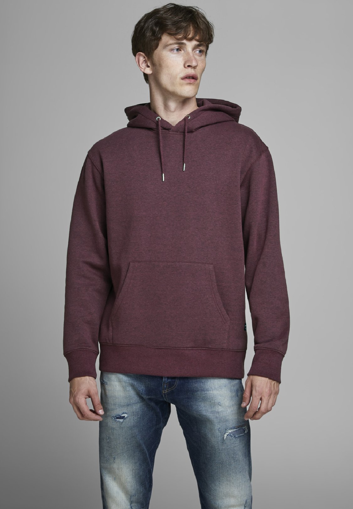 Jack &Jones JWHSTAR BASIC NOOS - Hoodie - port royale/dark red