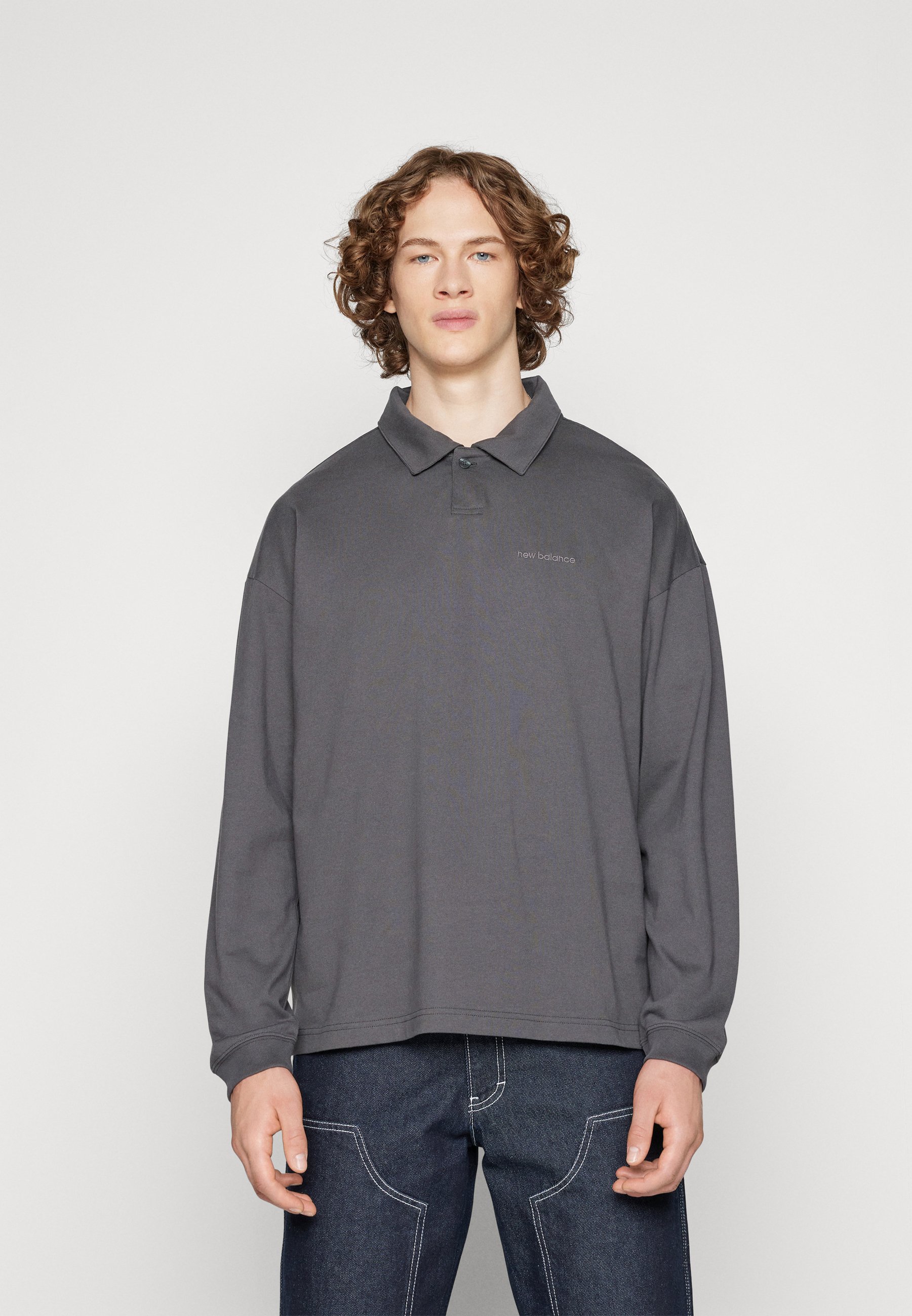 NB ATHLETICS LINEAR - Long sleeved top - blacktop/black