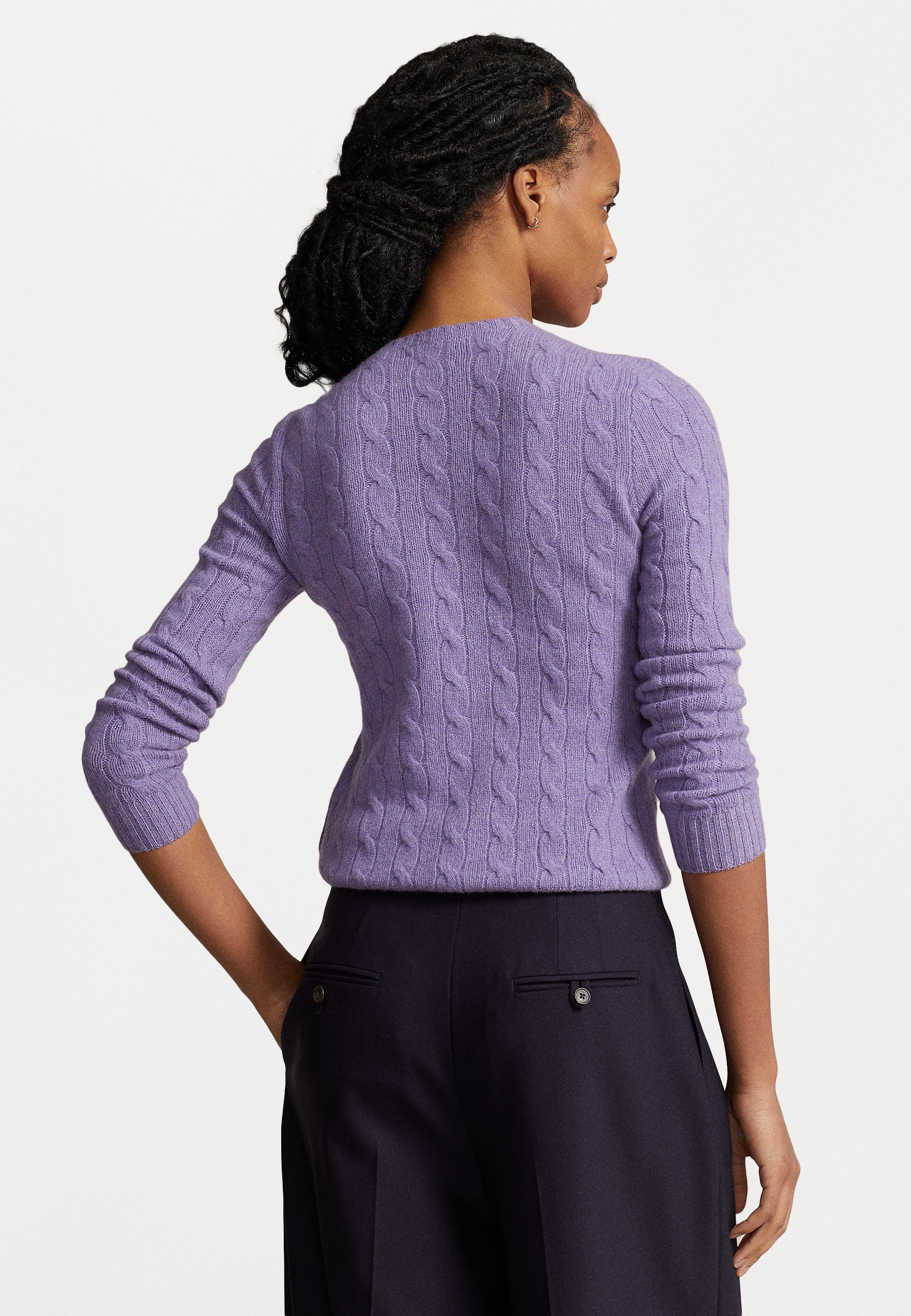 Polo Ralph Lauren JULIANNA LONG SLEEVE - Jumper - wisteria melange/purple
