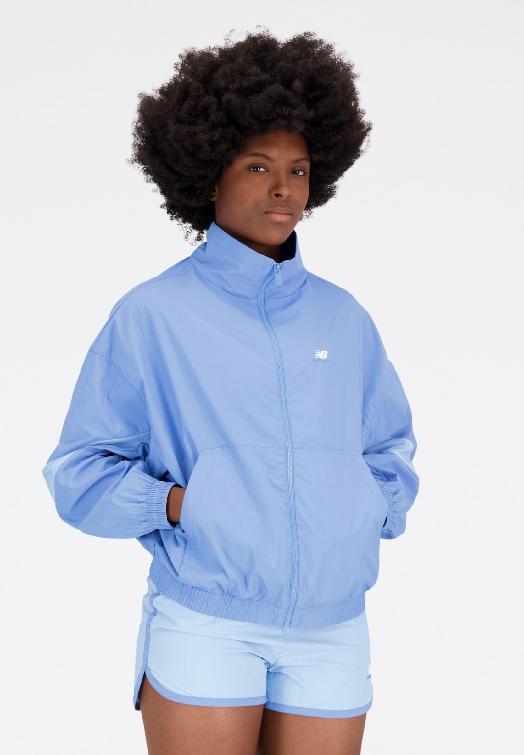 NB ATHLETICS JACKET - Summer jacket - blue