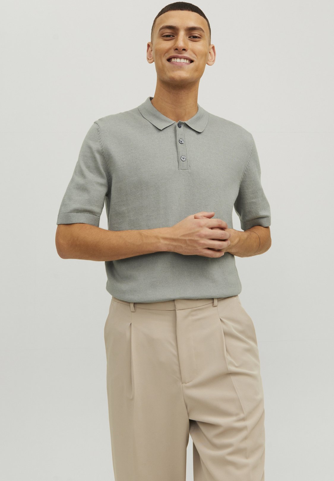 Jack &Jones Polo shirt - wrought iron/grey