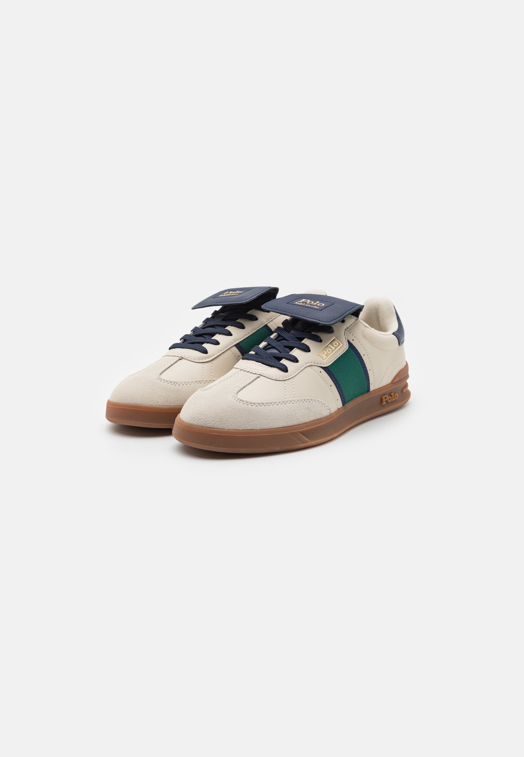 Polo Ralph Lauren AREA LACE UNISEX - Trainers - off white/newport navy/off-white