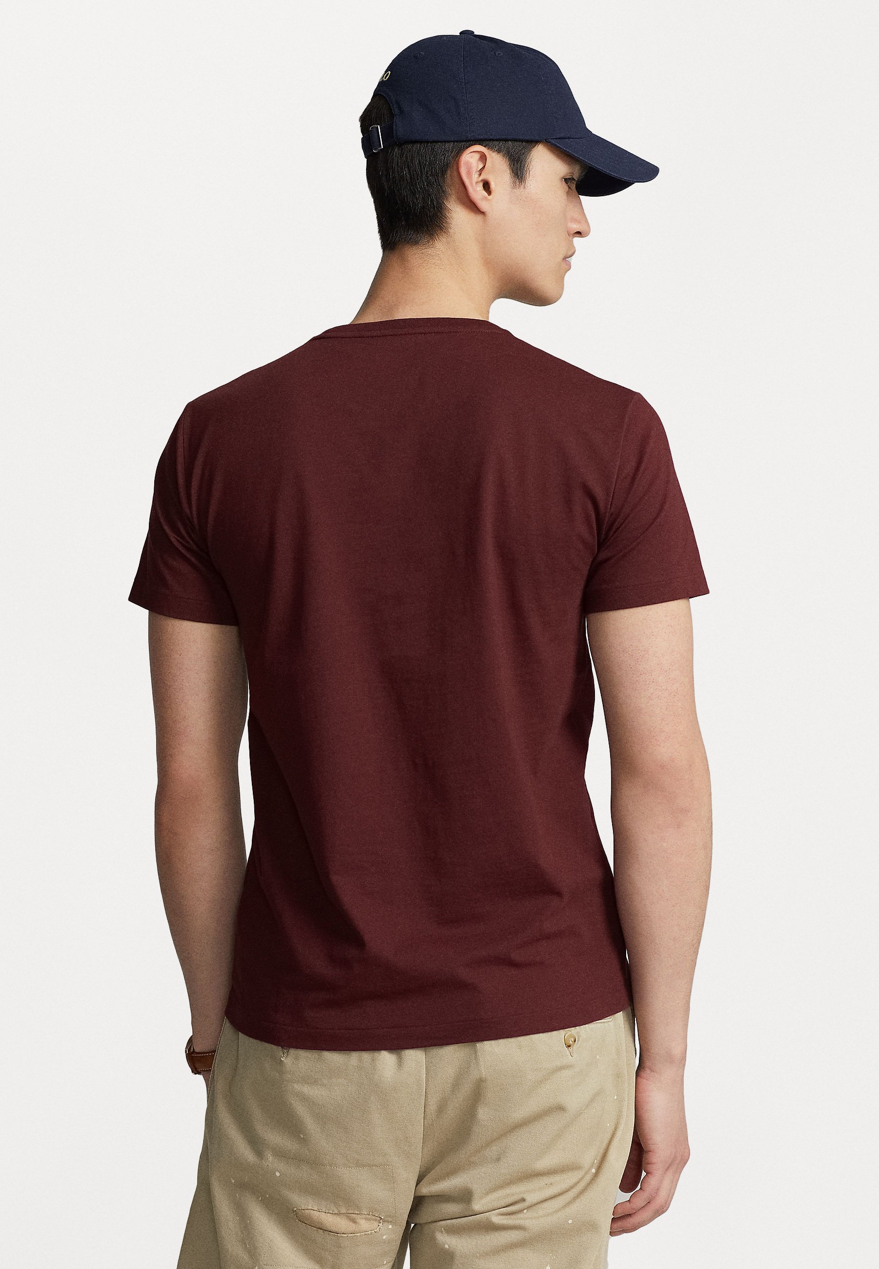 Polo Ralph Lauren SHORT SLEEVE - Basic T-shirt - harvard wine/mottled bordeaux