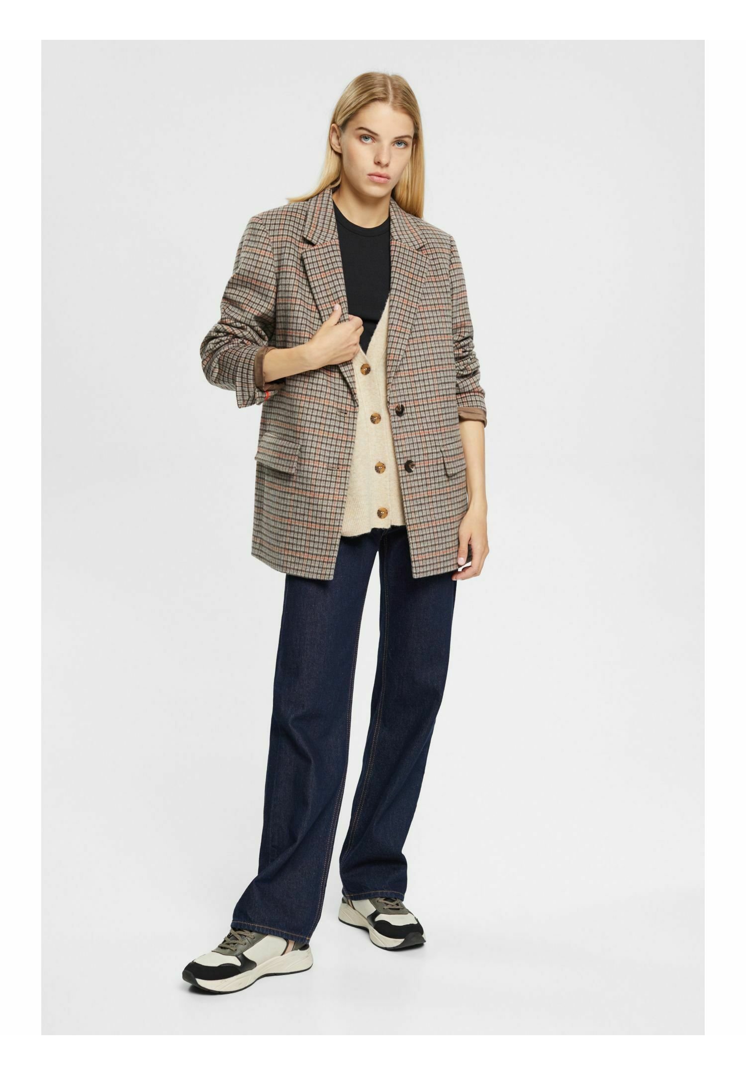 Esprit ÄRMELLOSER - Cardigan - sand/mottled beige