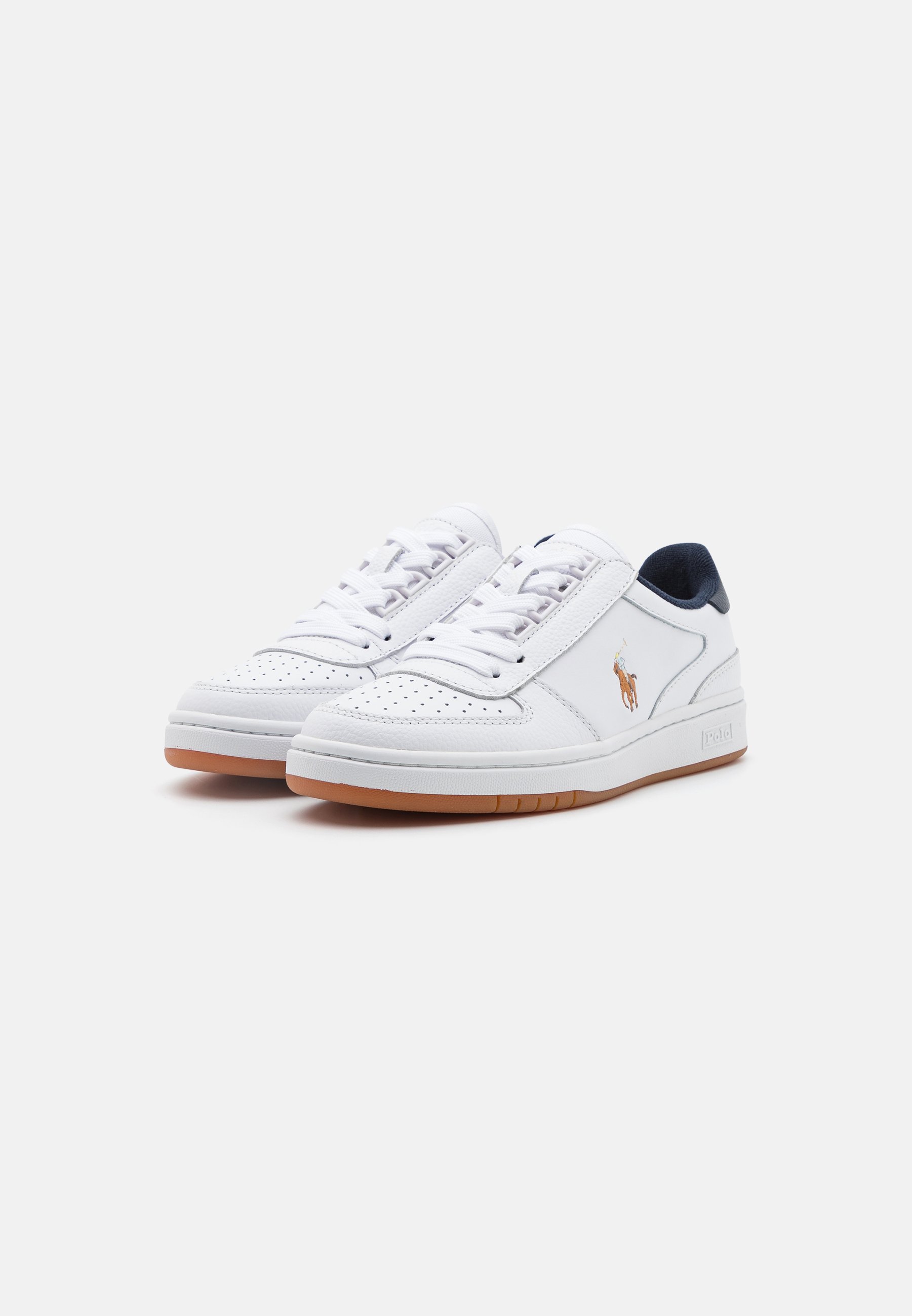 Polo Ralph Lauren LACE UNISEX - Trainers - white/navy/white