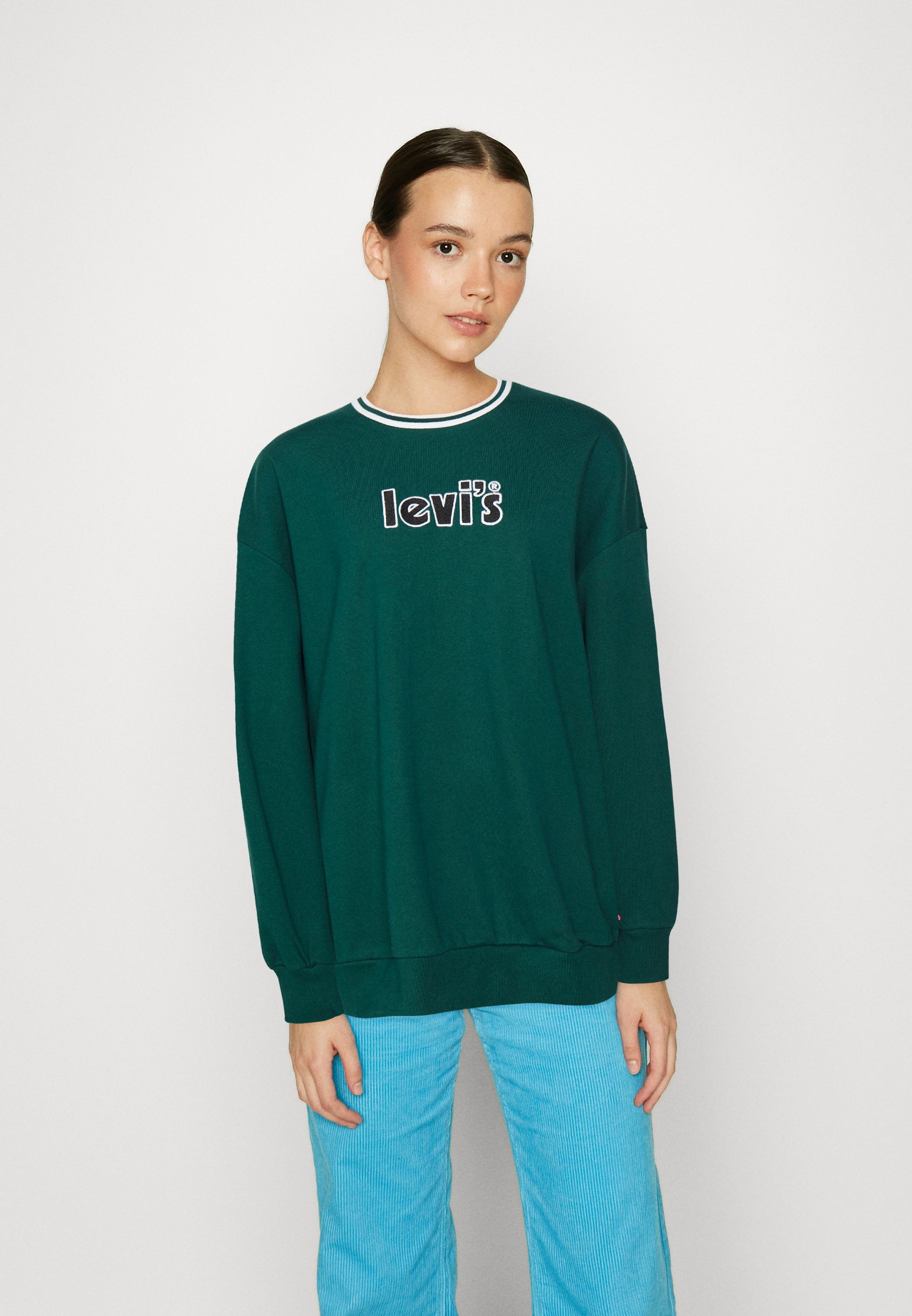 Levi's® GRAPHIC PRISM CREW - Sweatshirt - deep sea moss/green