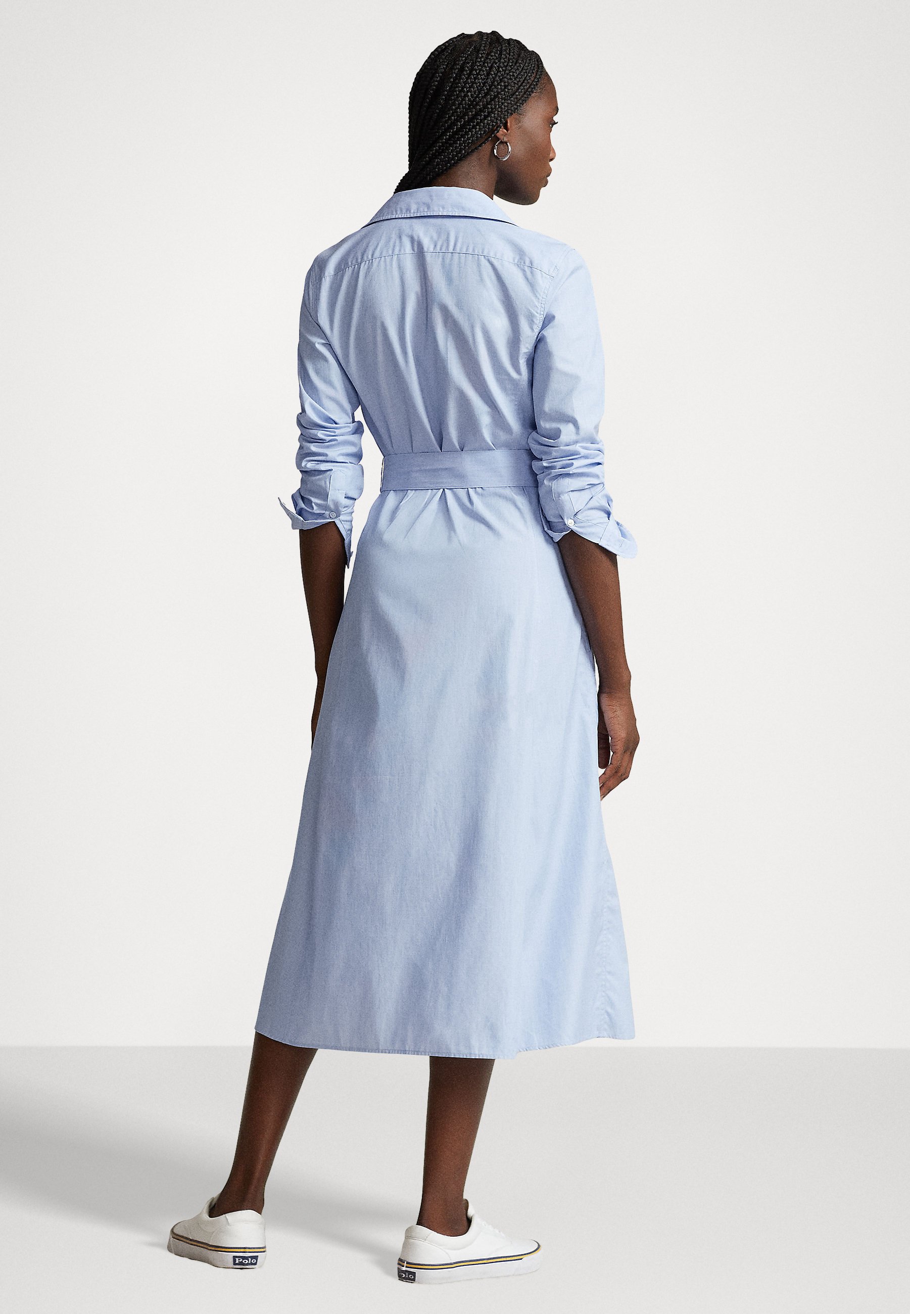 Polo Ralph Lauren LONG SLEEVE DAY DRESS - Shirt dress - classic medium blue/blue