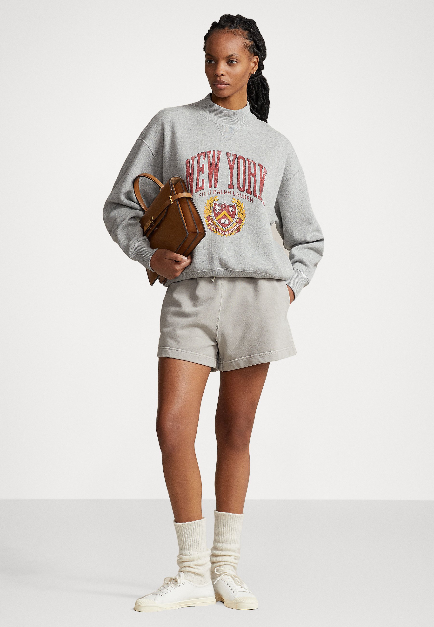 Polo Ralph Lauren LONG SLEEVE - Sweatshirt - andover heather/grey