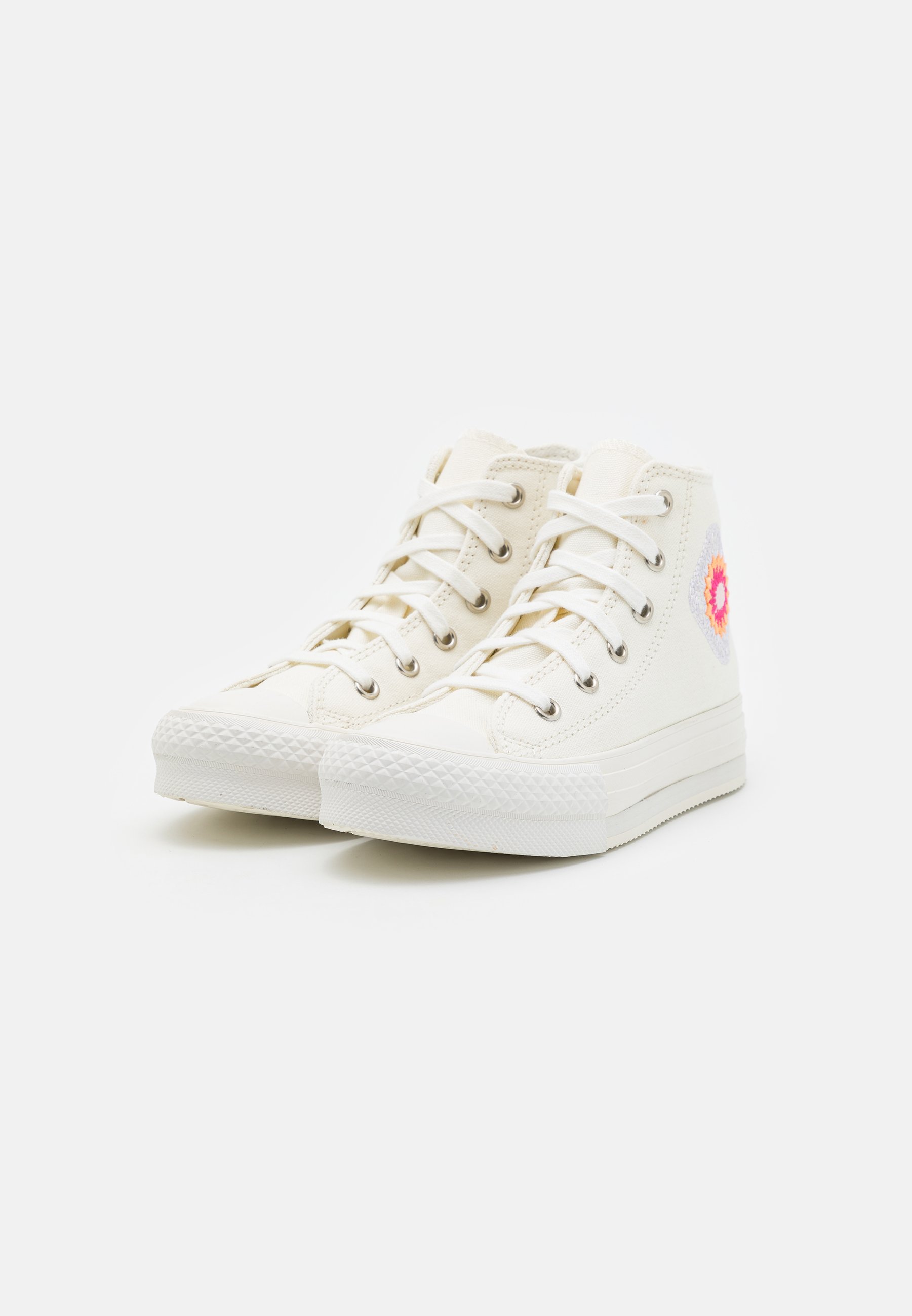 Converse CHUCK TAYLOR ALL STAR LIFT UNISEX - High-top trainers - egret/vintage white/peach dream/off-white
