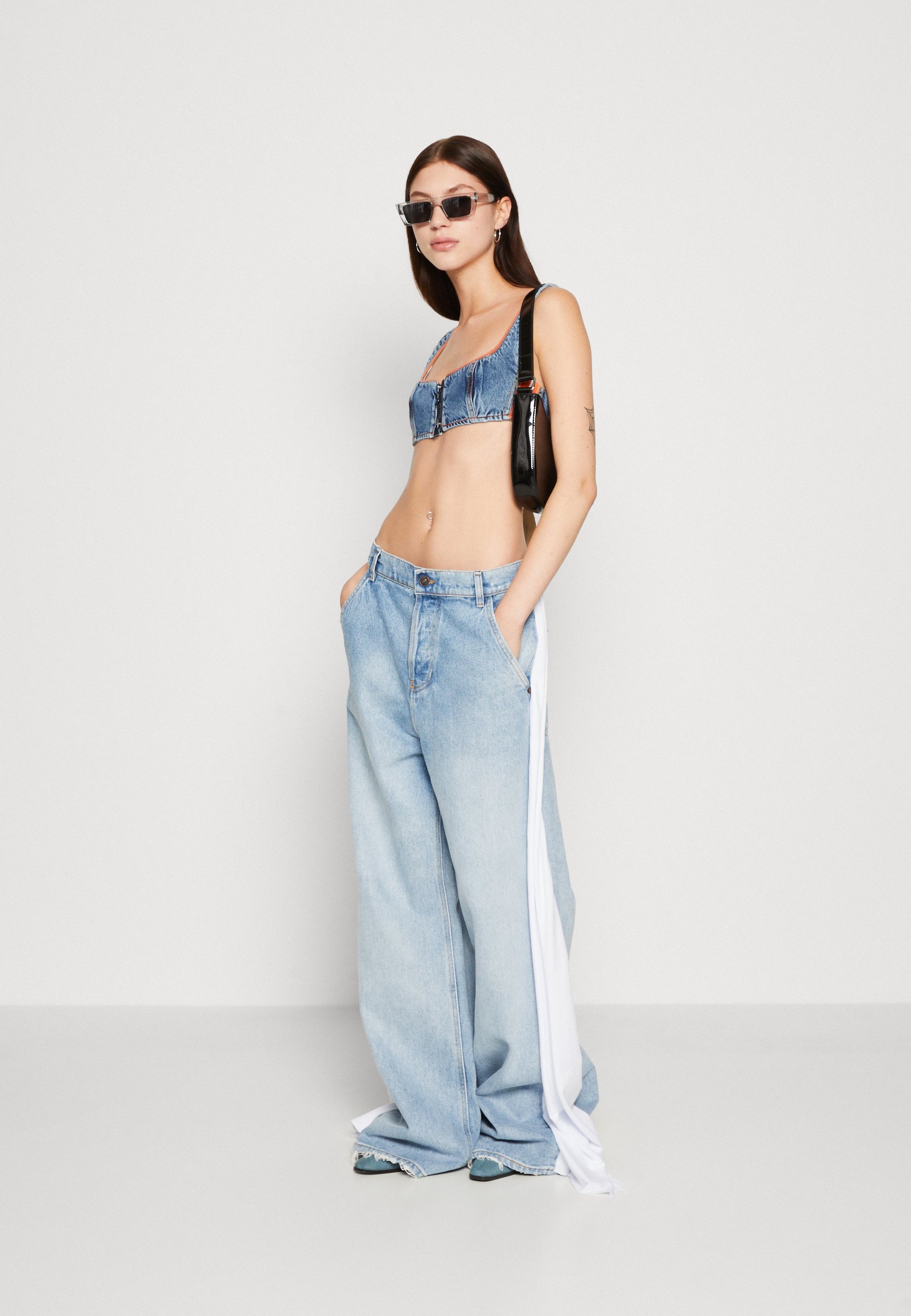 Diesel D-SIRE-WORK-S1 - Relaxed fit jeans - denim/light-blue denim