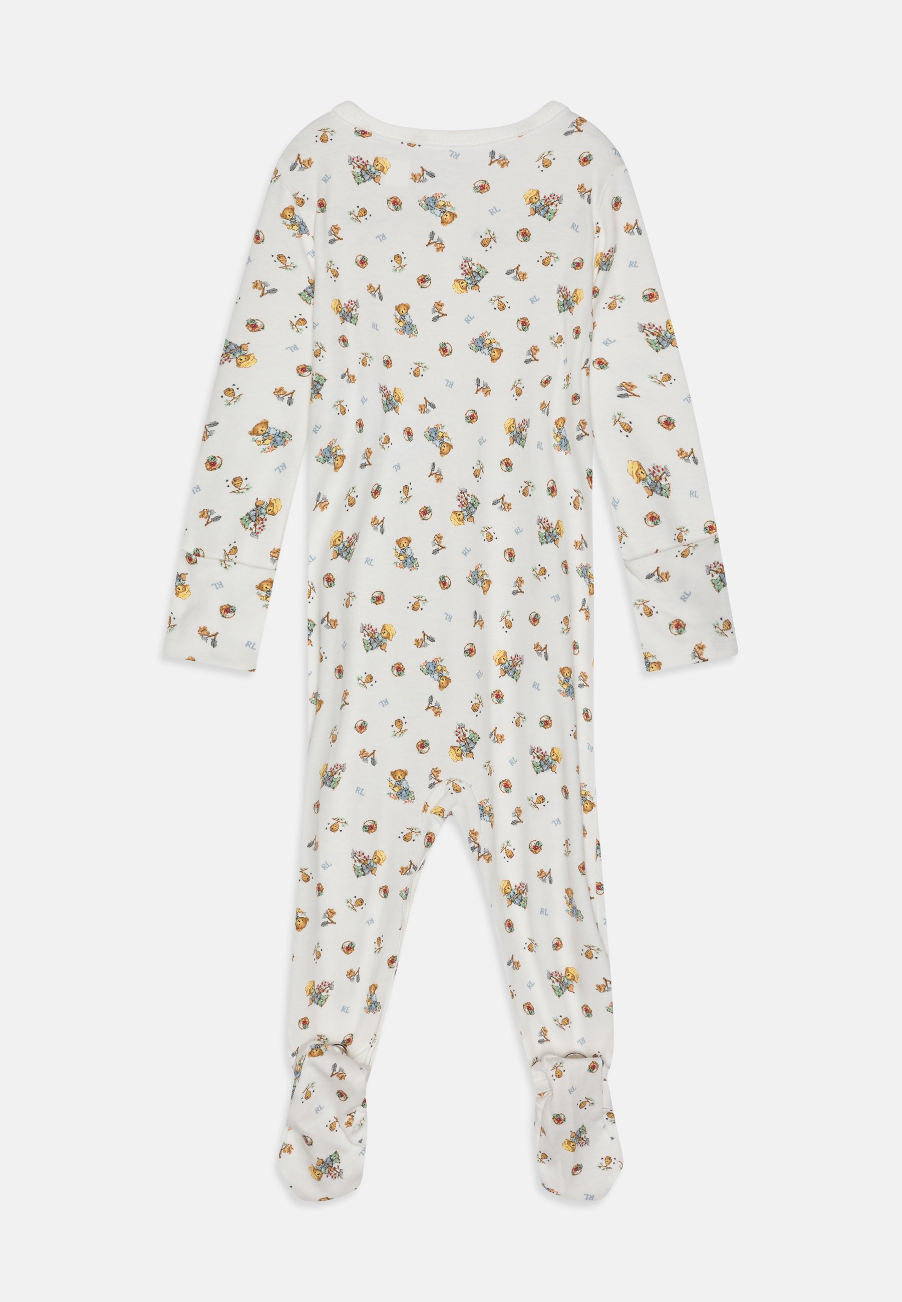 Polo Ralph Lauren BEAR ONE PIECE COVERALL - Sleep suit - white