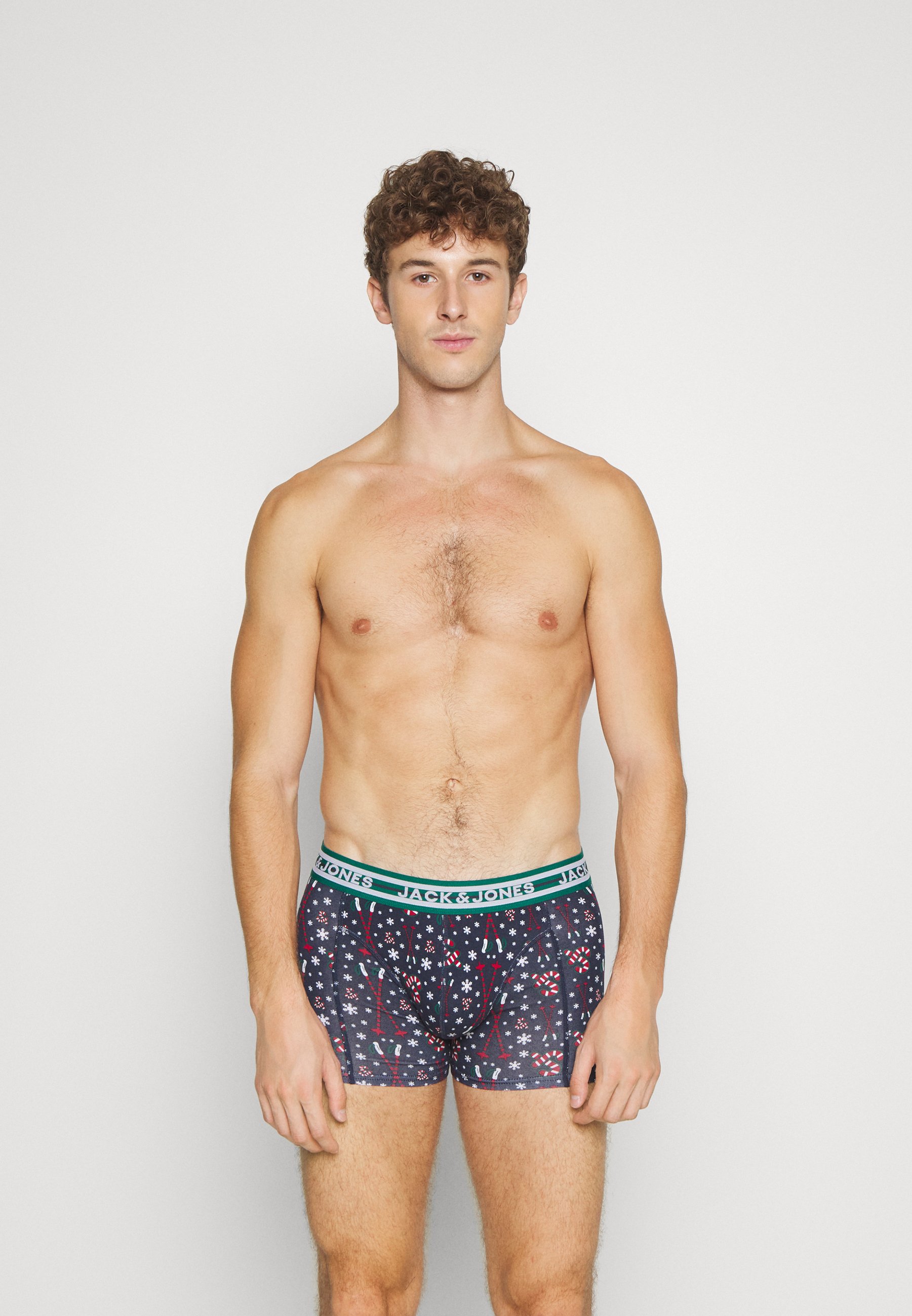 Jack &Jones JACXMAS CANDY TRUNKS 3 PACK - Pants - navy blazer/dark blue