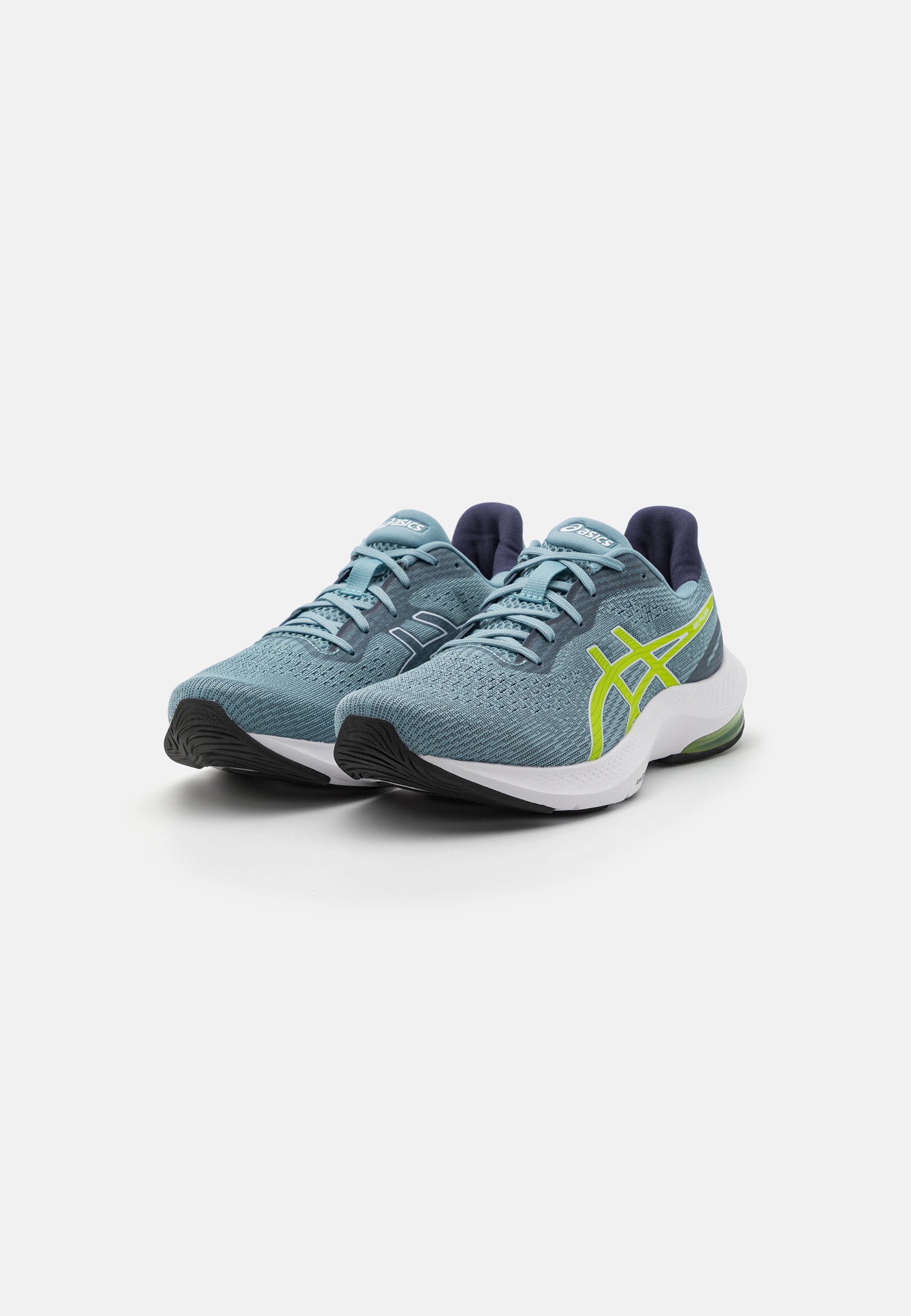 ASICS GEL-PULSE 14 - Neutral running shoes - light steel/lime zest/metallic grey