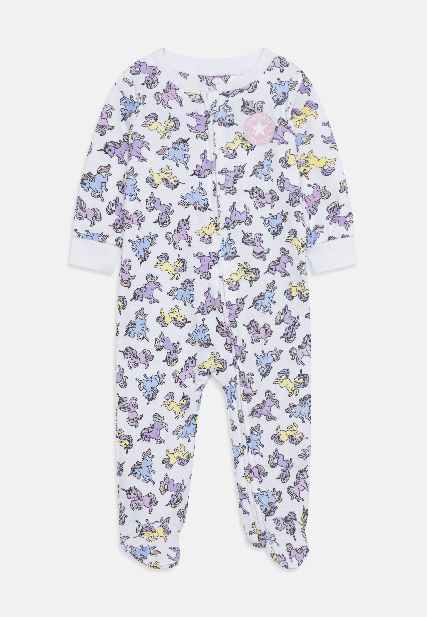 Converse UNICON PRINT FOOTED COVERALL - Jumpsuit - white