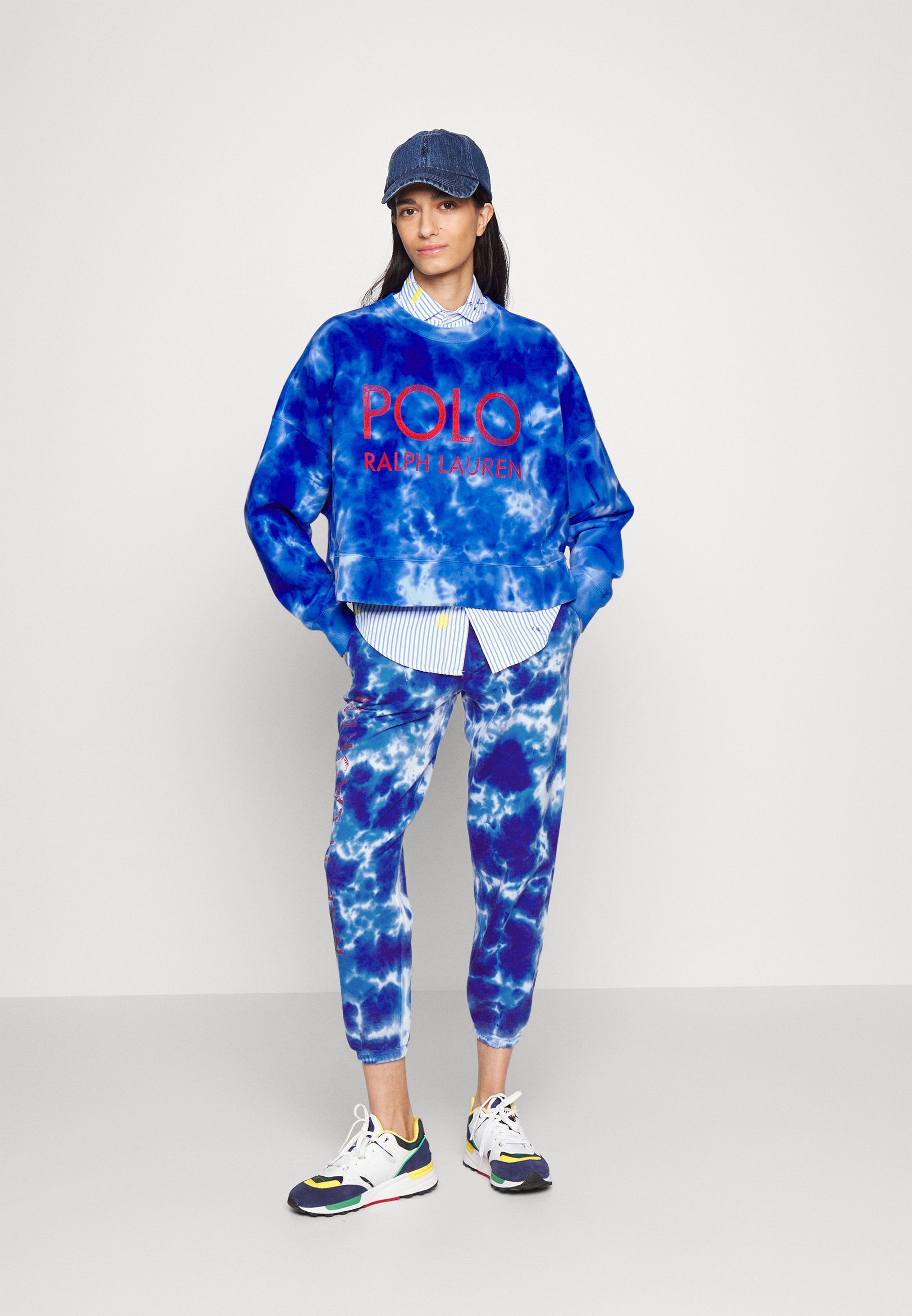 Polo Ralph Lauren DYE LONG SLEEVE - Sweatshirt - blue