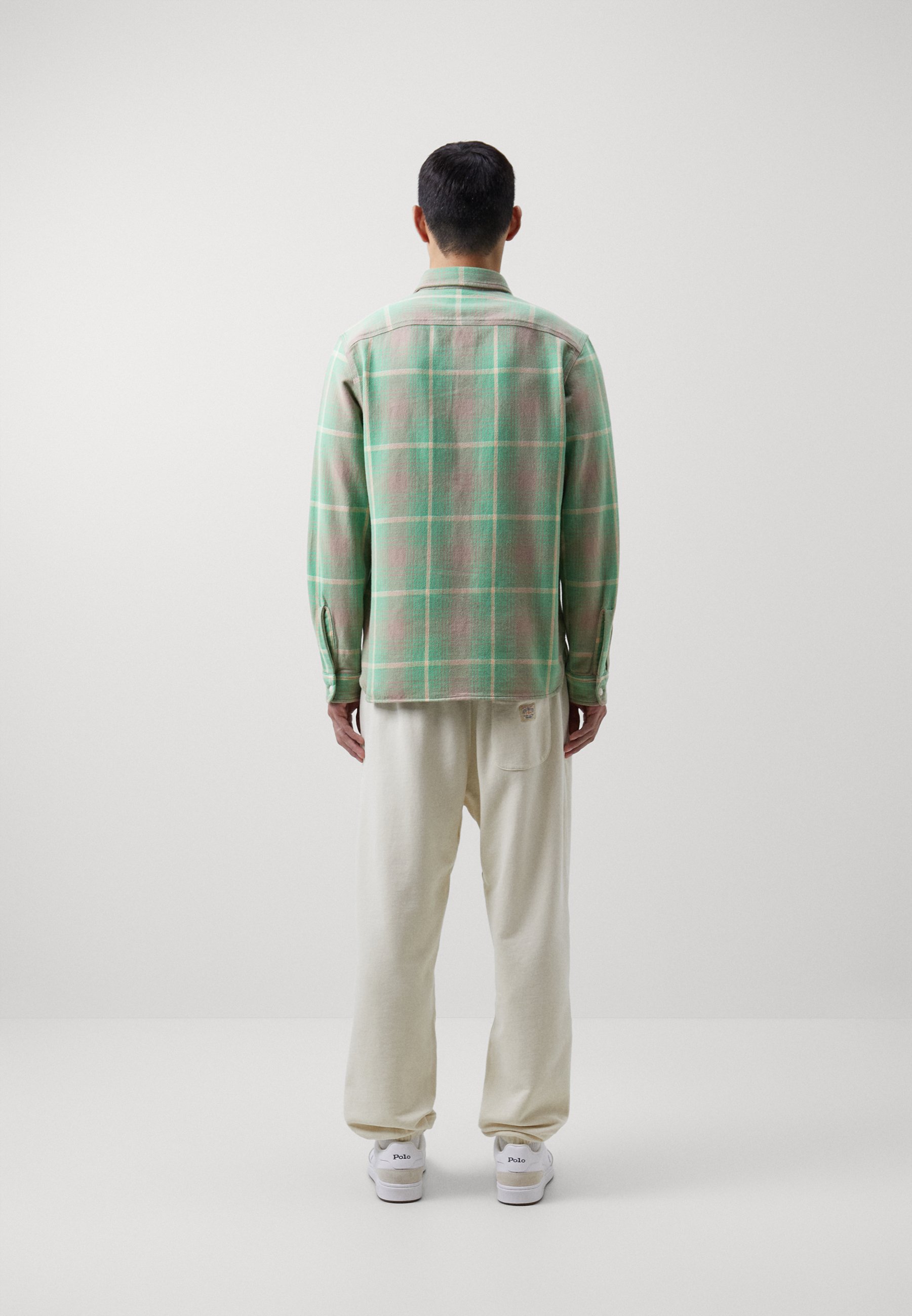 Polo Ralph Lauren POLO X ELEMENT BIG FIT PLAID WORKSHIRT - Shirt - green/grey multi plaid/green
