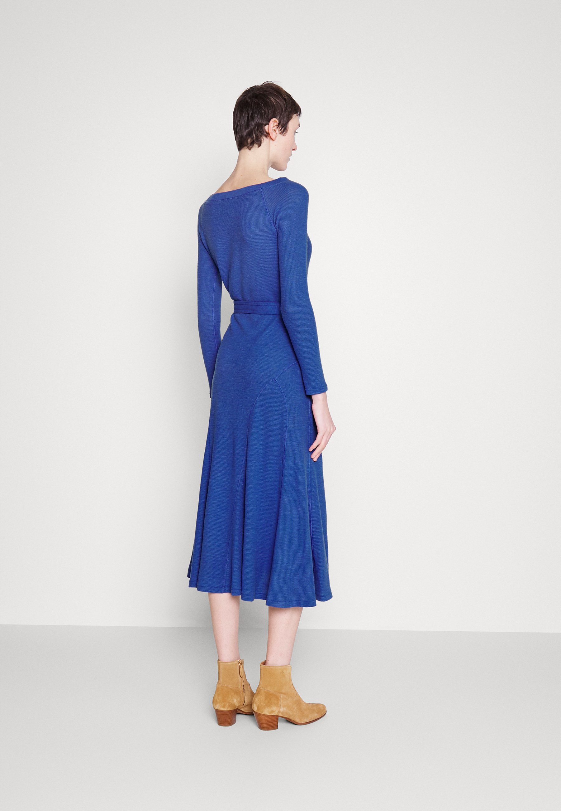 Polo Ralph Lauren LONG SLEEVE DAY DRESS - Day dress - royal navy/dark blue