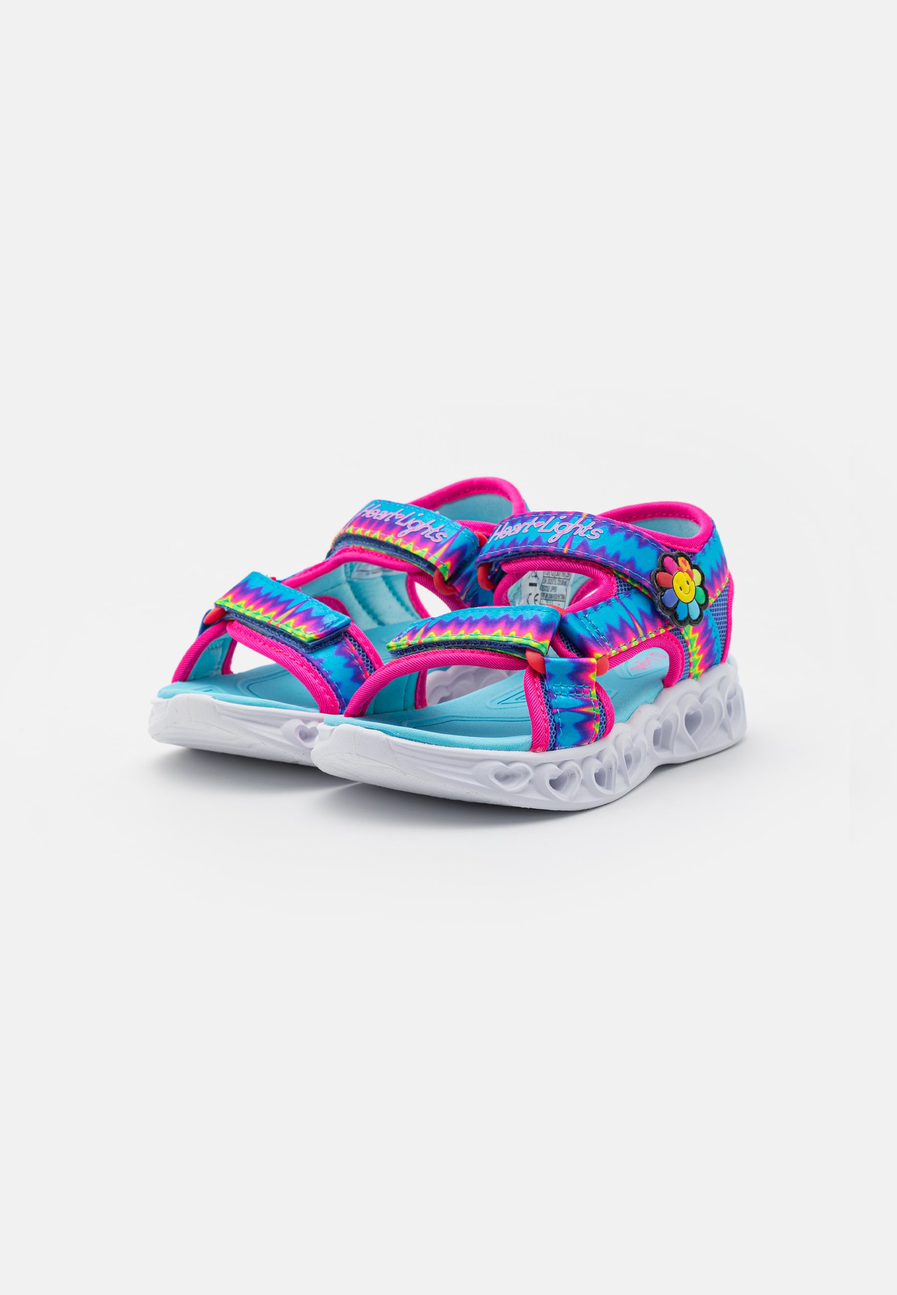 Skechers RAINBOW PRINT LIGHTED FLOWER DETAILS - Sandals - multi-coloured