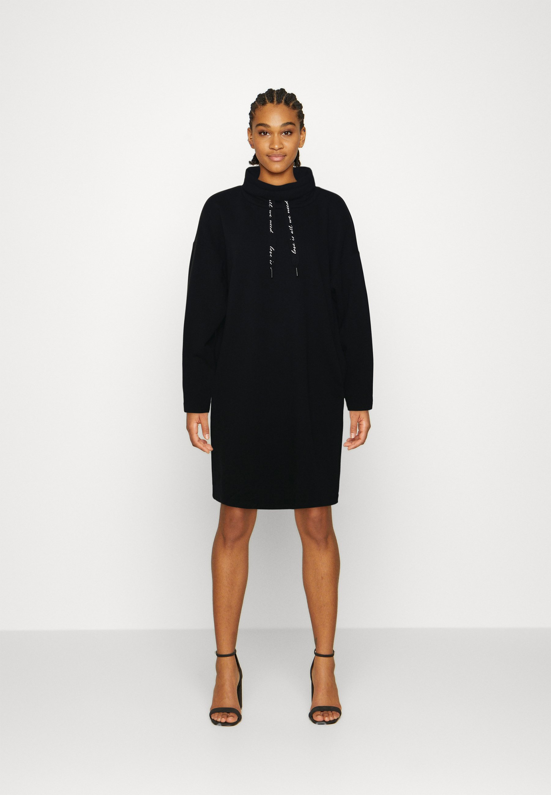 ONLY ONLLUCIA HIGHNECK DRESS - Day dress - black
