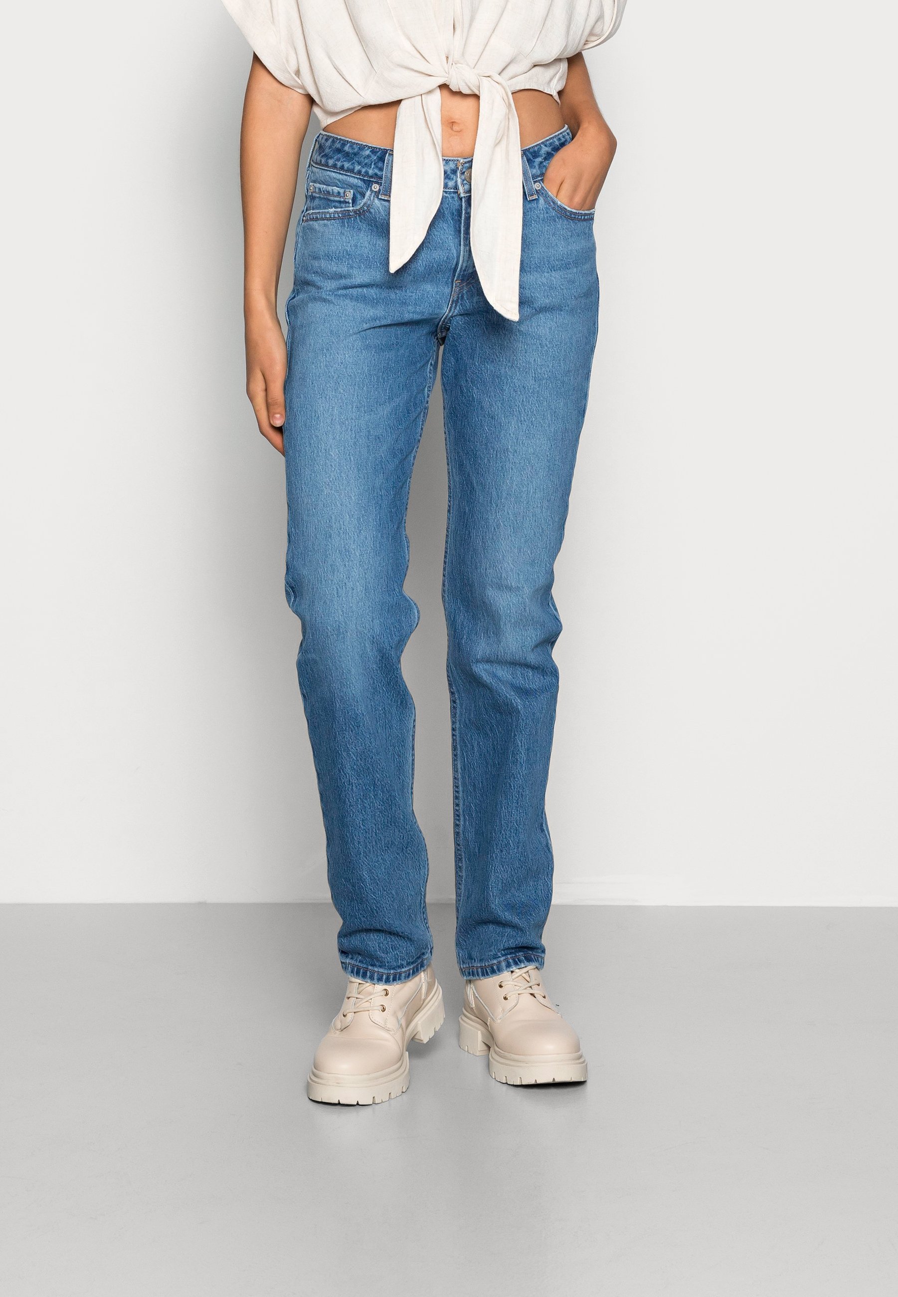 Levi's® LOW PITCH STRAIGHT - Straight leg jeans - napa moon/blue denim