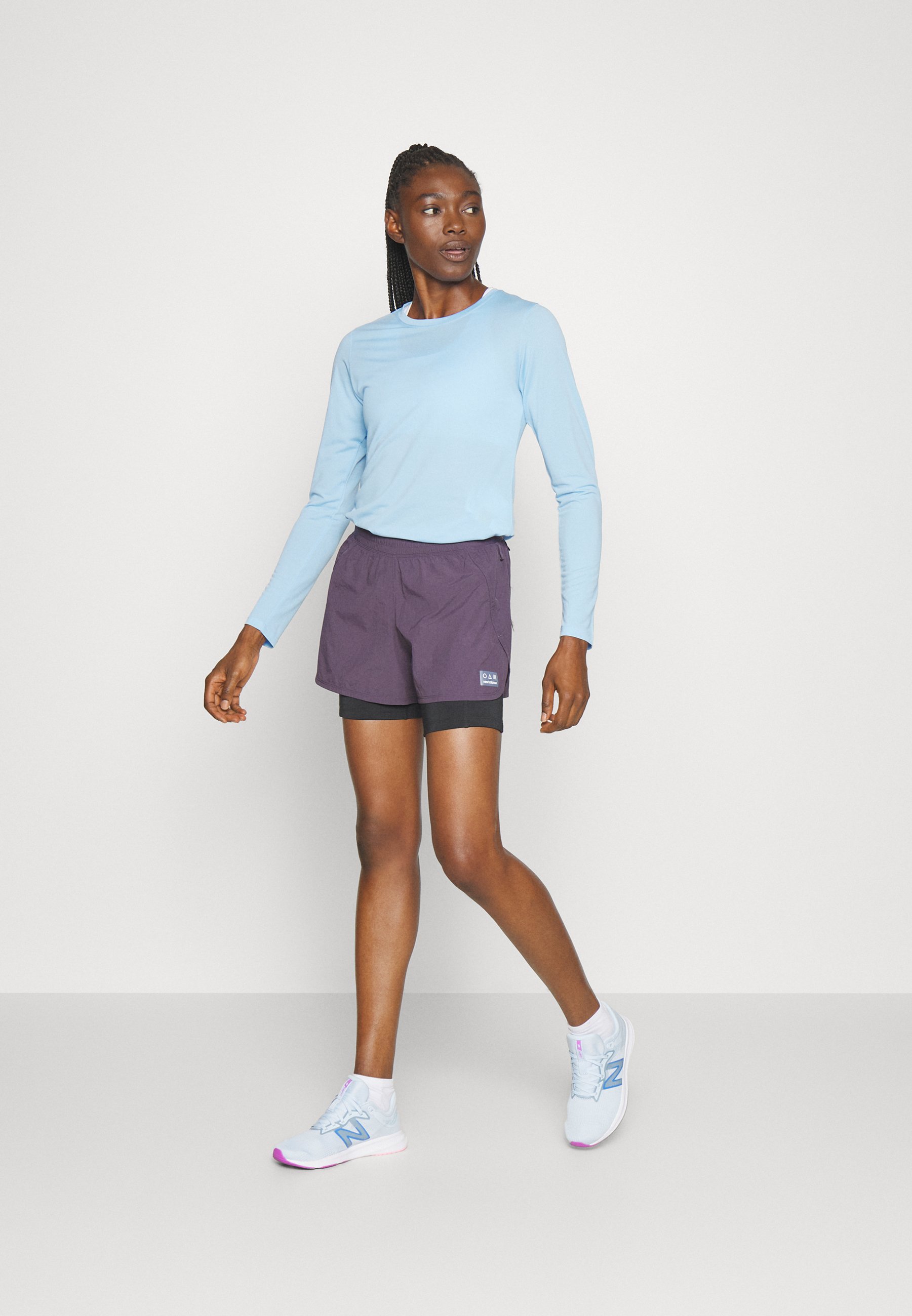 NB IMPACT RUN SHORT - Sports shorts - interstellar/dark purple