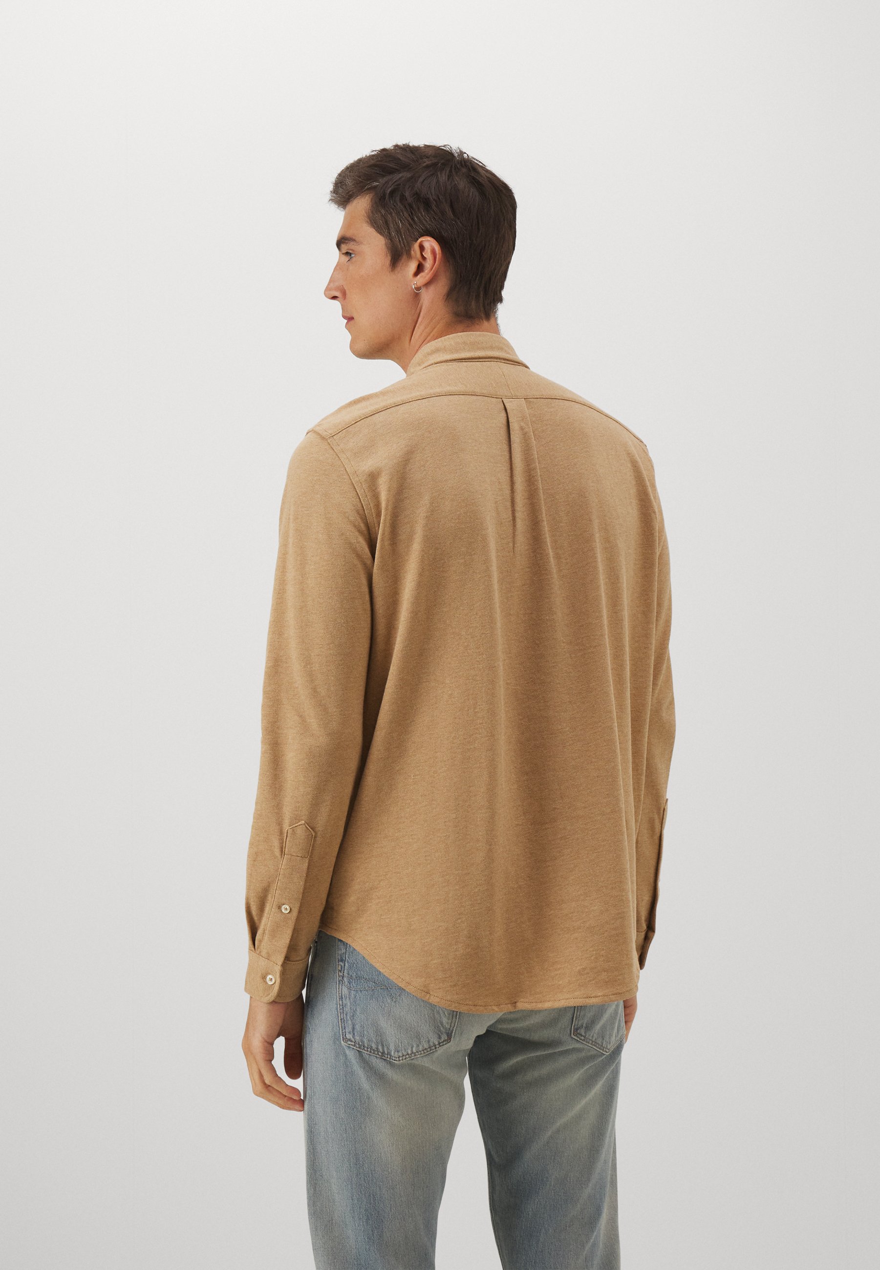 Polo Ralph Lauren LONG SLEEVE - Shirt - classic camel heather/camel